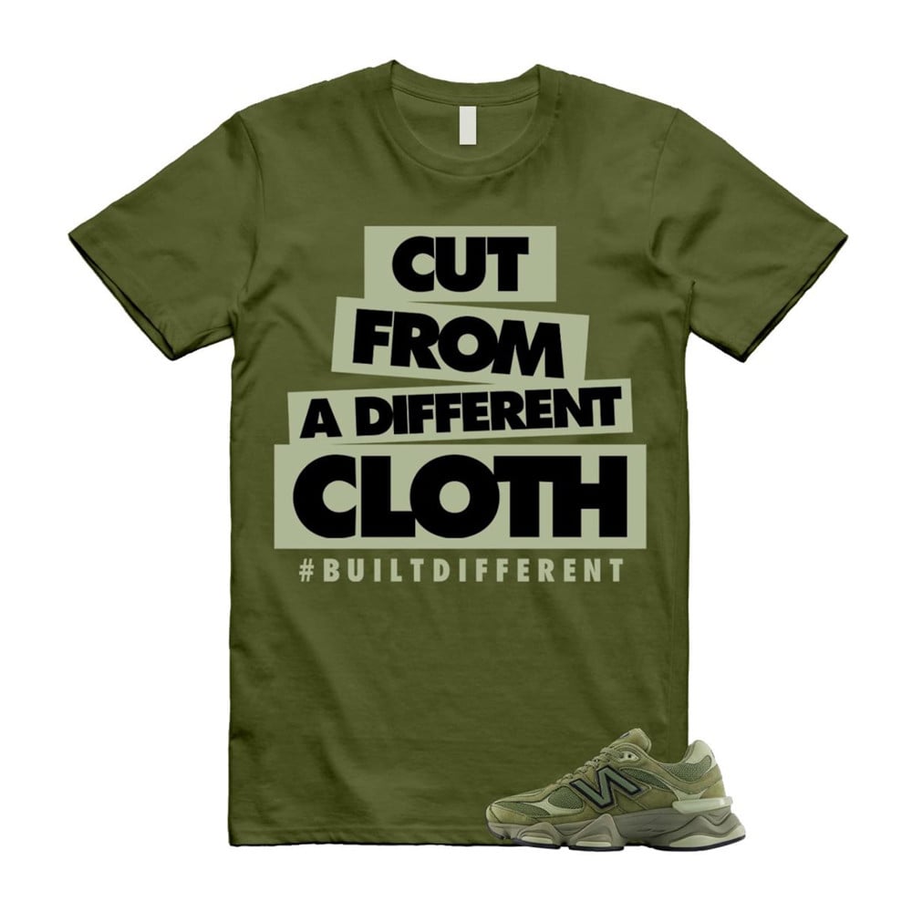 CLOTH Shirt To Match 9060 Dark Olivine Green Olive T-Shirt, Sneaker Match Tees