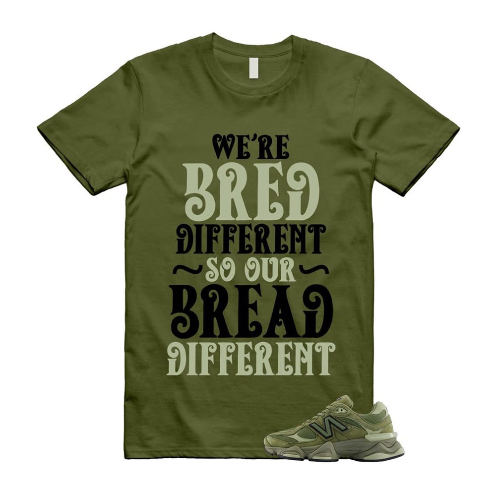 BREAD Shirt To Match 9060 Dark Olivine Green Olive T-Shirt, Sneaker Match Tees
