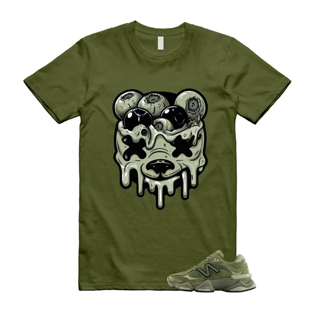 DBEAR Shirt To Match 9060 Dark Olivine Green Olive T-Shirt, Sneaker Match Tees