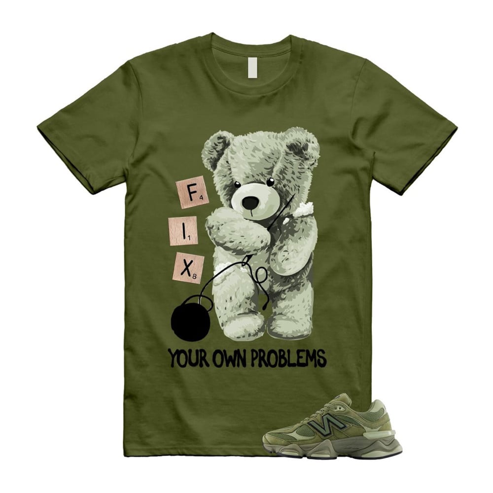 FIX Shirt To Match 9060 Dark Olivine Green Olive T-Shirt, Sneaker Match Tees