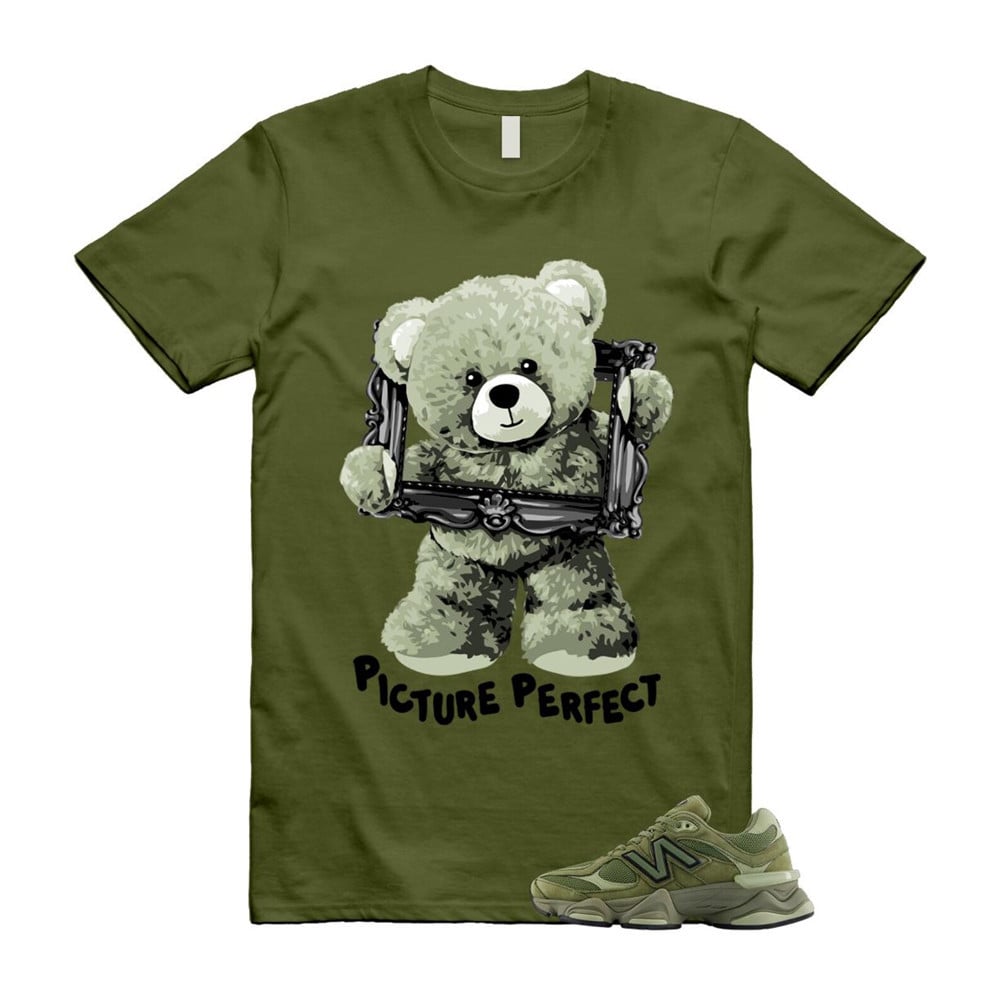 Picture Perfect Shirt To Match 9060 Dark Olivine Green Olive T-Shirt, Sneaker Match Tees