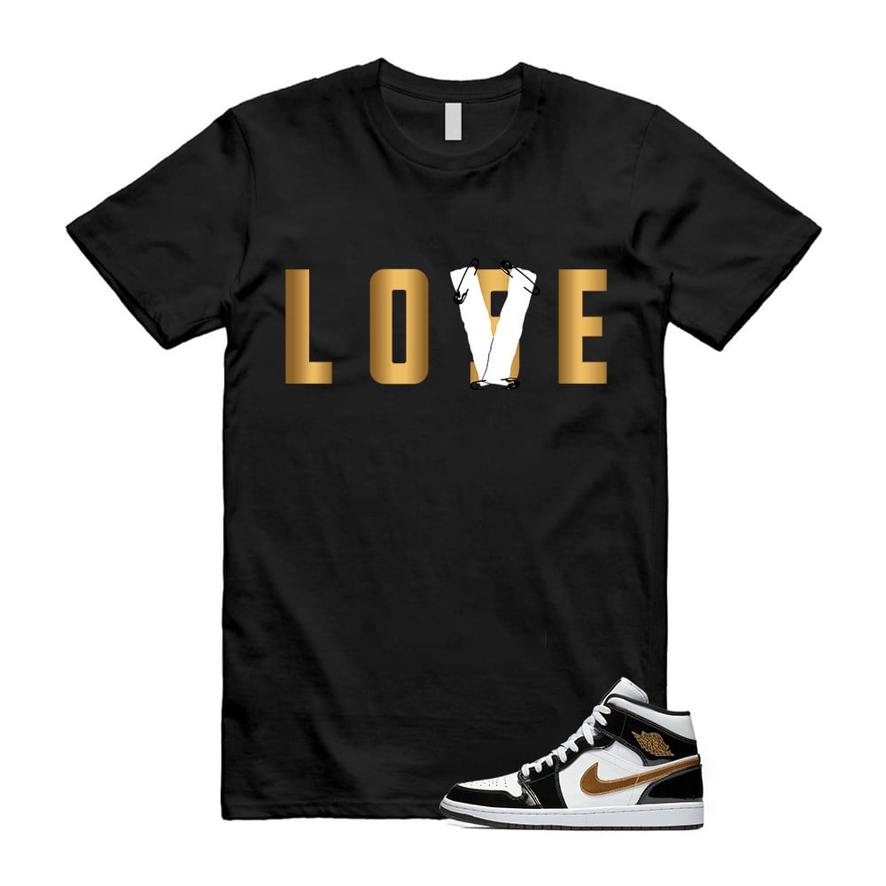 Love Lose Shirt To match Jordan 1 Metallic gold Patent Black White T-Shirt, Sneaker Match Tees