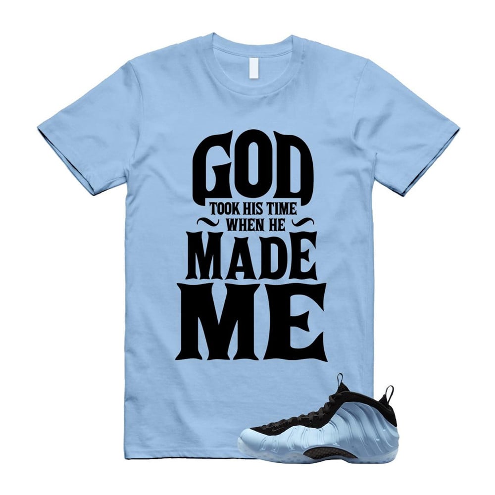 God Took His Time Shirt To match Foamposite Psychic Blue Black Air One T-Shirt, Sneaker Match Tees