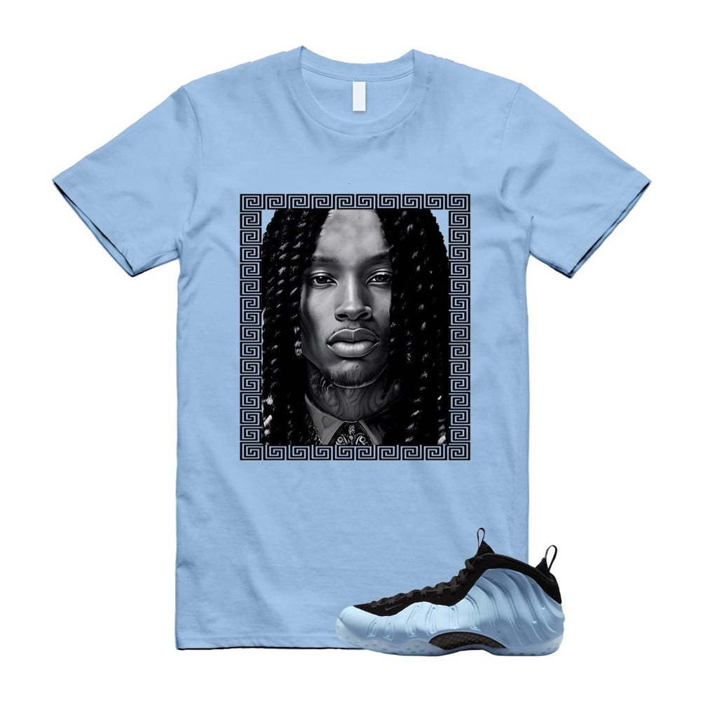VON Shirt To match Foamposite Psychic Blue Black Air One T-Shirt, Sneaker Match Tees