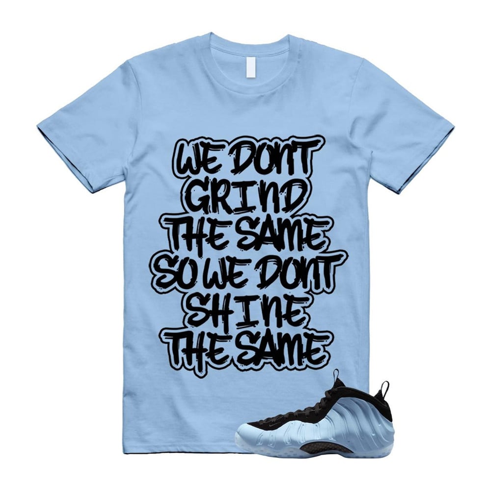 GRIND Shirt To match Foamposite Psychic Blue Black Air One T-Shirt, Sneaker Match Tees