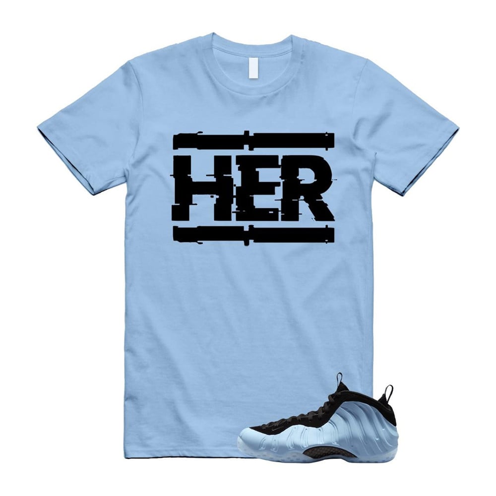 Her Shirt To match Foamposite Psychic Blue Black Air One T-Shirt, Sneaker Match Tees
