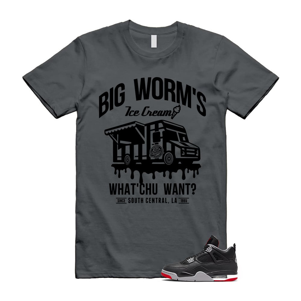 Big Worms Ice Cream Shirt To Match Retro Air Jordan 4 BRED Reimagined T-Shirt, Sneaker Match Tees