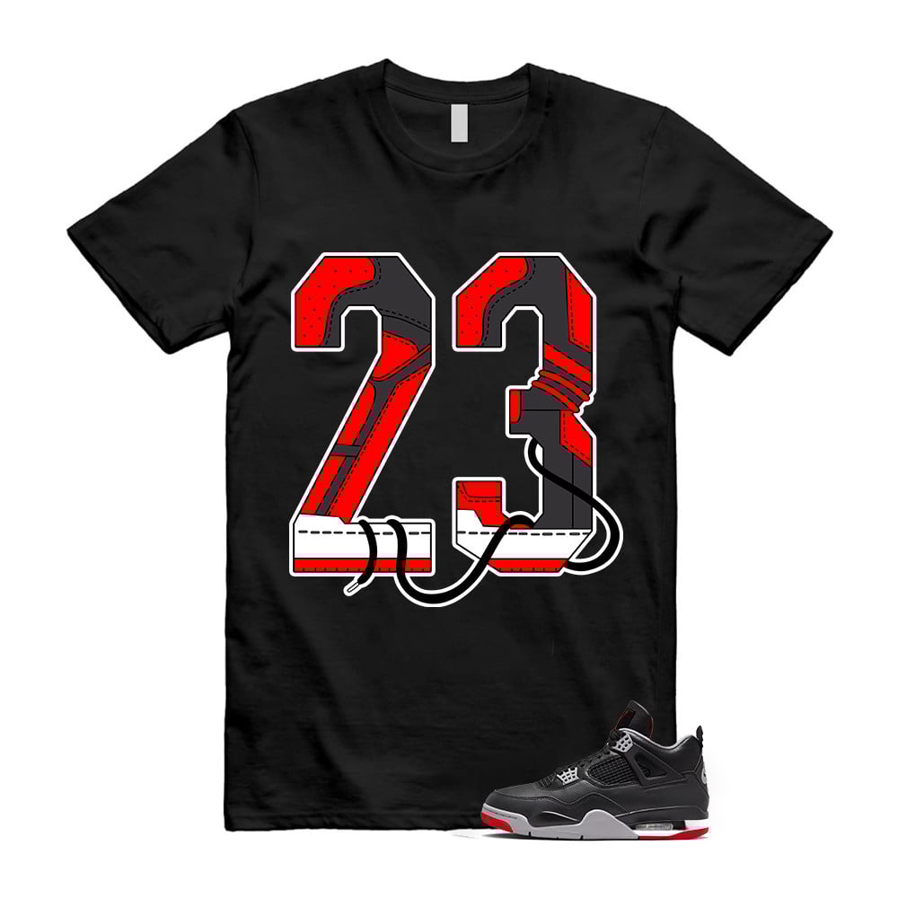 23 Red Shirt To Match Retro Air Jordan 4 BRED Reimagined T-Shirt, Sneaker Match Tees
