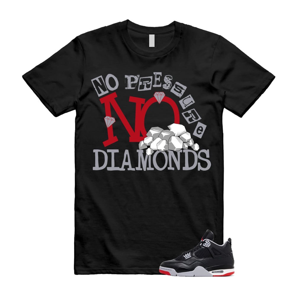 DIAMOND Shirt To Match Retro Air Jordan 4 BRED Reimagined T-Shirt, Sneaker Match Tees