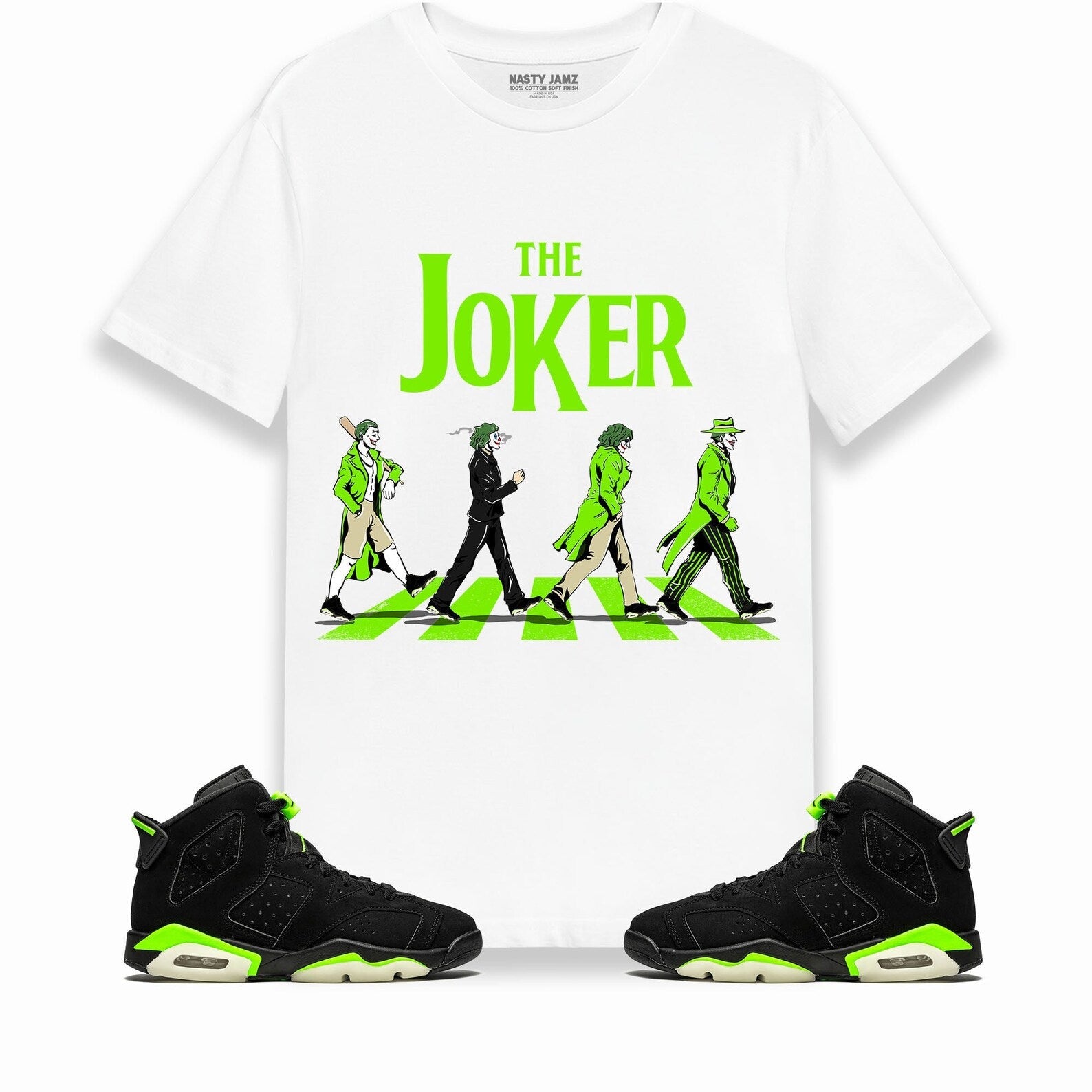 The Joker Unisex Shirt Match Jordan 6 Retro Electric Green T-Shirt, Sneaker Match Tee