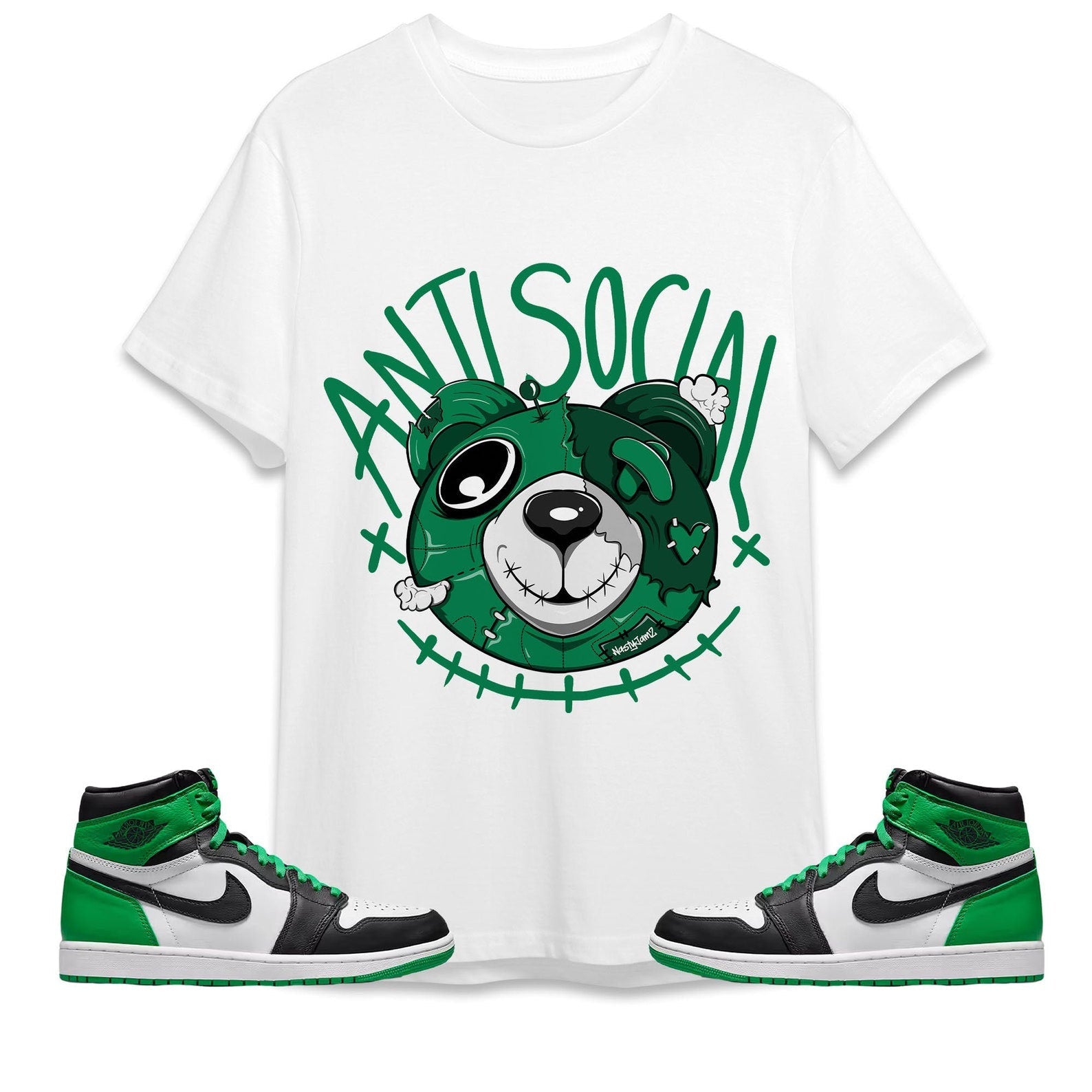 Atsc Head Ber Unisex Shirt Match Jordan 1 Celtic Lucky Green T-Shirt, Sneaker Match Tee