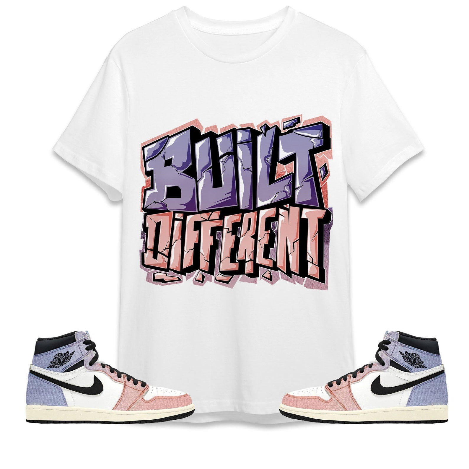 Built Different Unisex Shirt Match Jordan 1 High Skyline T-Shirt, Sneaker Match Tee