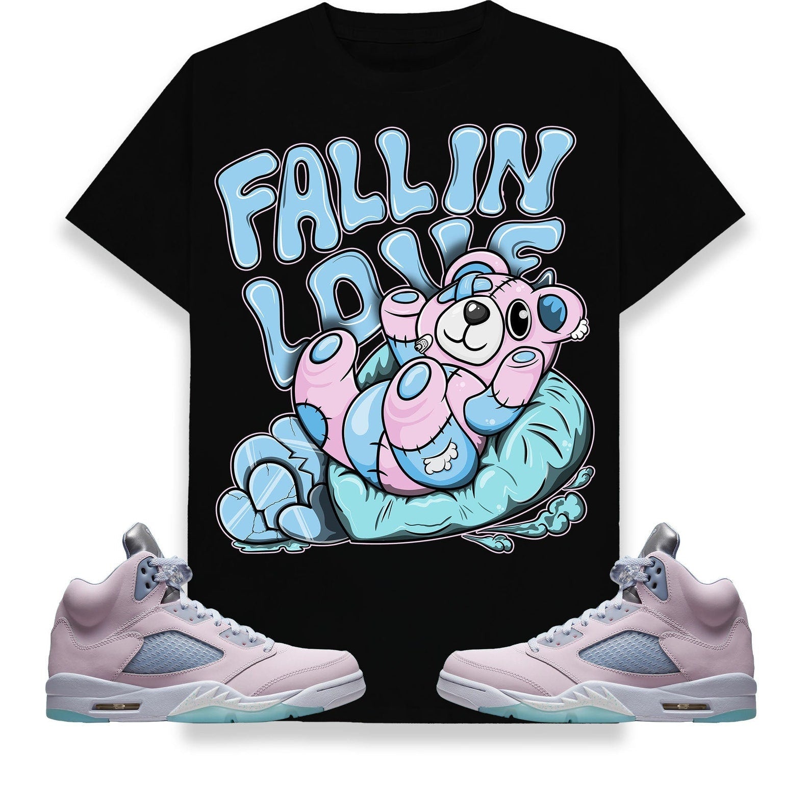 Fall In Love Unisex Shirt Match Jordan 5 Retro Easter 2023 T-Shirt, Sneaker Match Tee