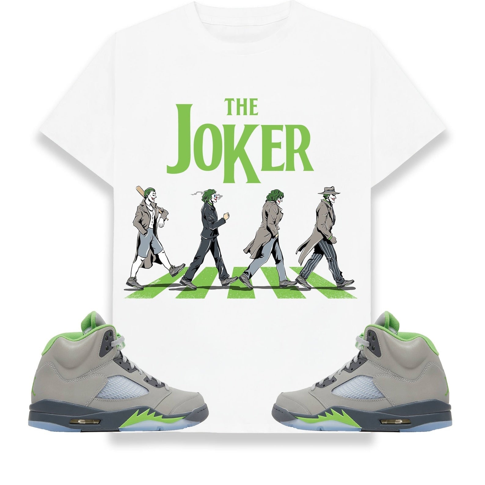 The Joker Unisex Shirt Match Jordan 5 Retro Green Bean T-Shirt, Sneaker Match Tee