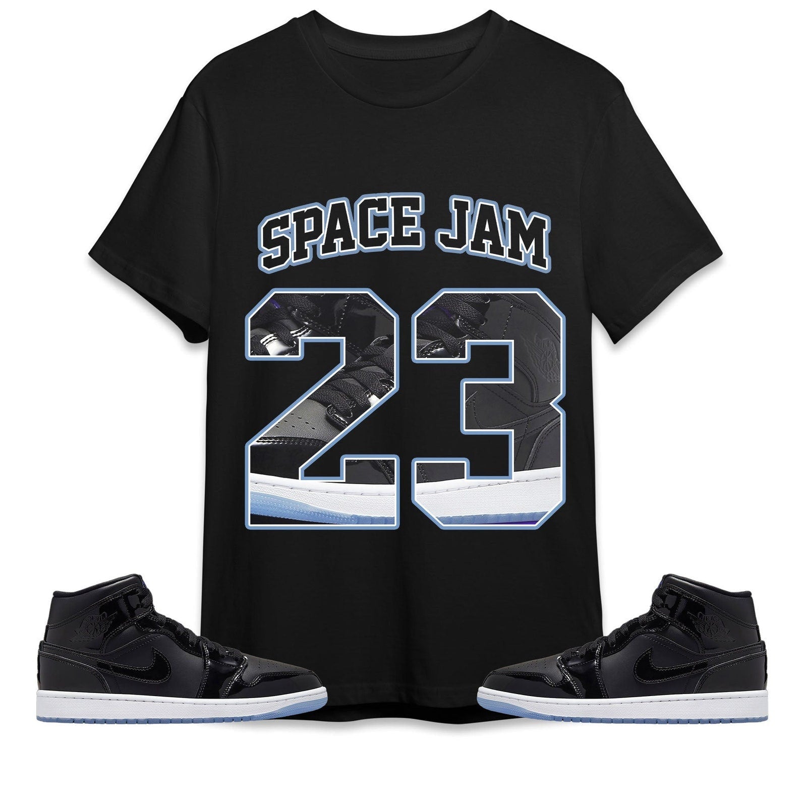 Number 23 CM1 Name Unisex Shirt Match Jordan 1 Mid Space Jam T-Shirt, Sneaker Match Tee
