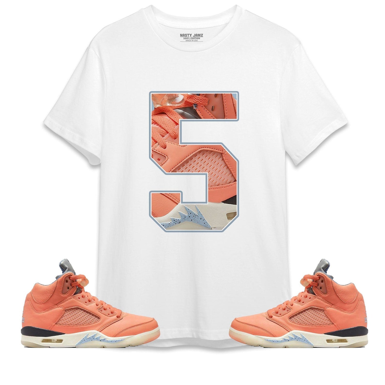 Number 5 CM5 Unisex Shirt Match Jordan 5 Crimson Bliss T-Shirt, Sneaker Match Tee
