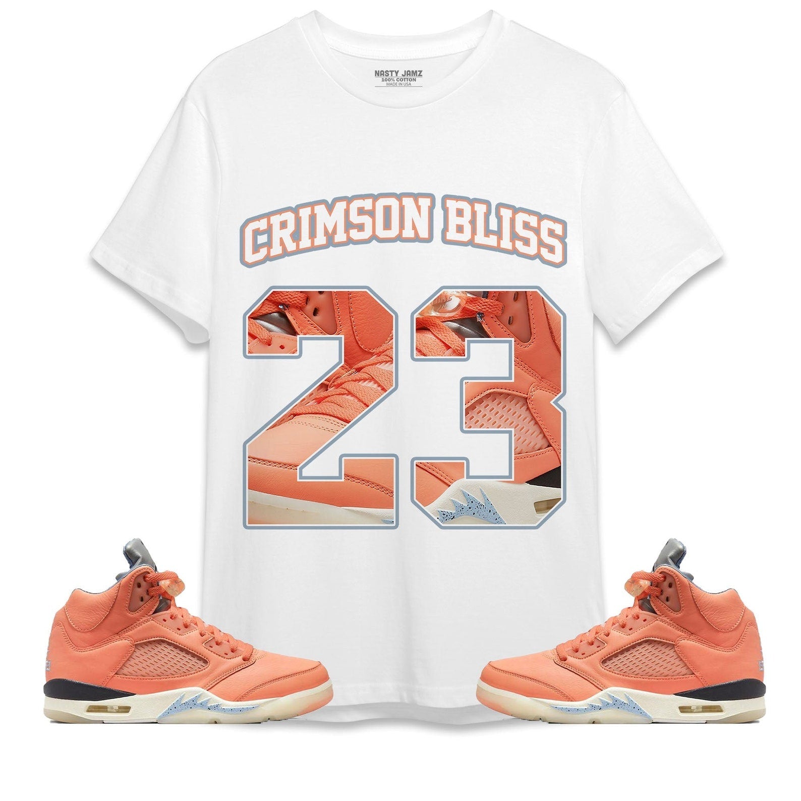 Number 23 CM5 Name Unisex Shirt Match Jordan 5 Crimson Bliss T-Shirt, Sneaker Match Tee
