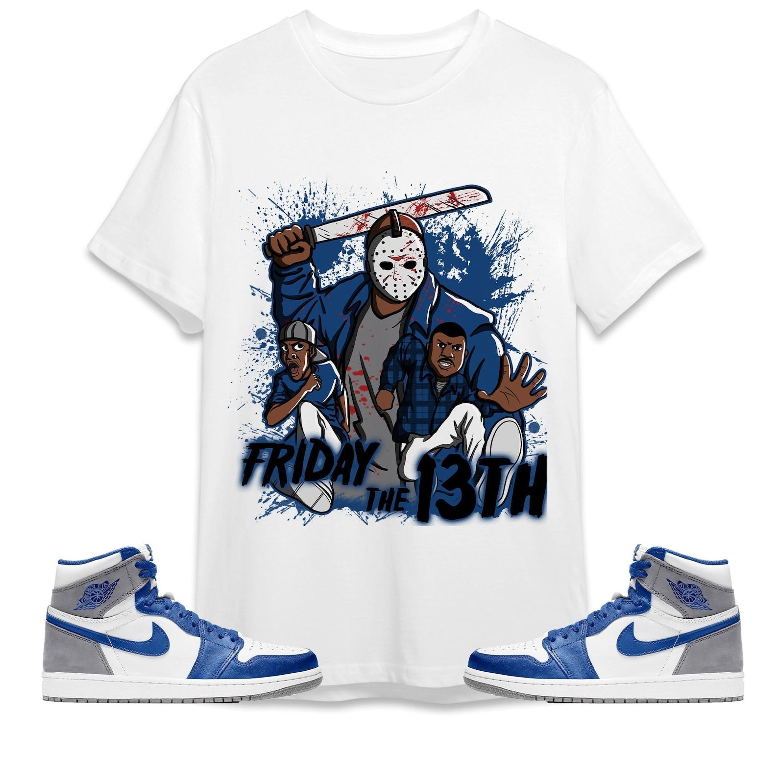 Deadly Friday Unisex Shirt Match Jordan 1 High OG True Blue T-Shirt, Sneaker Match Tee