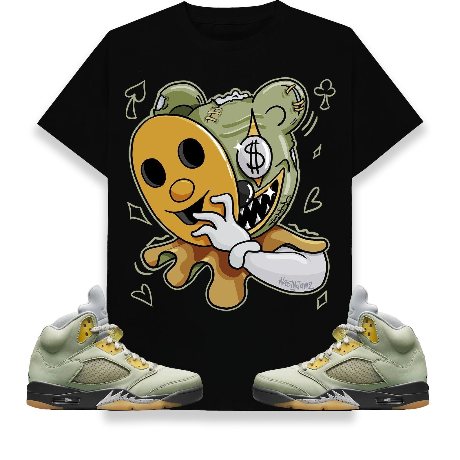 Fake It Til You Make It Unisex Shirt Match Jordan 5 Retro Jade Horizon T-Shirt, Sneaker Match Tee