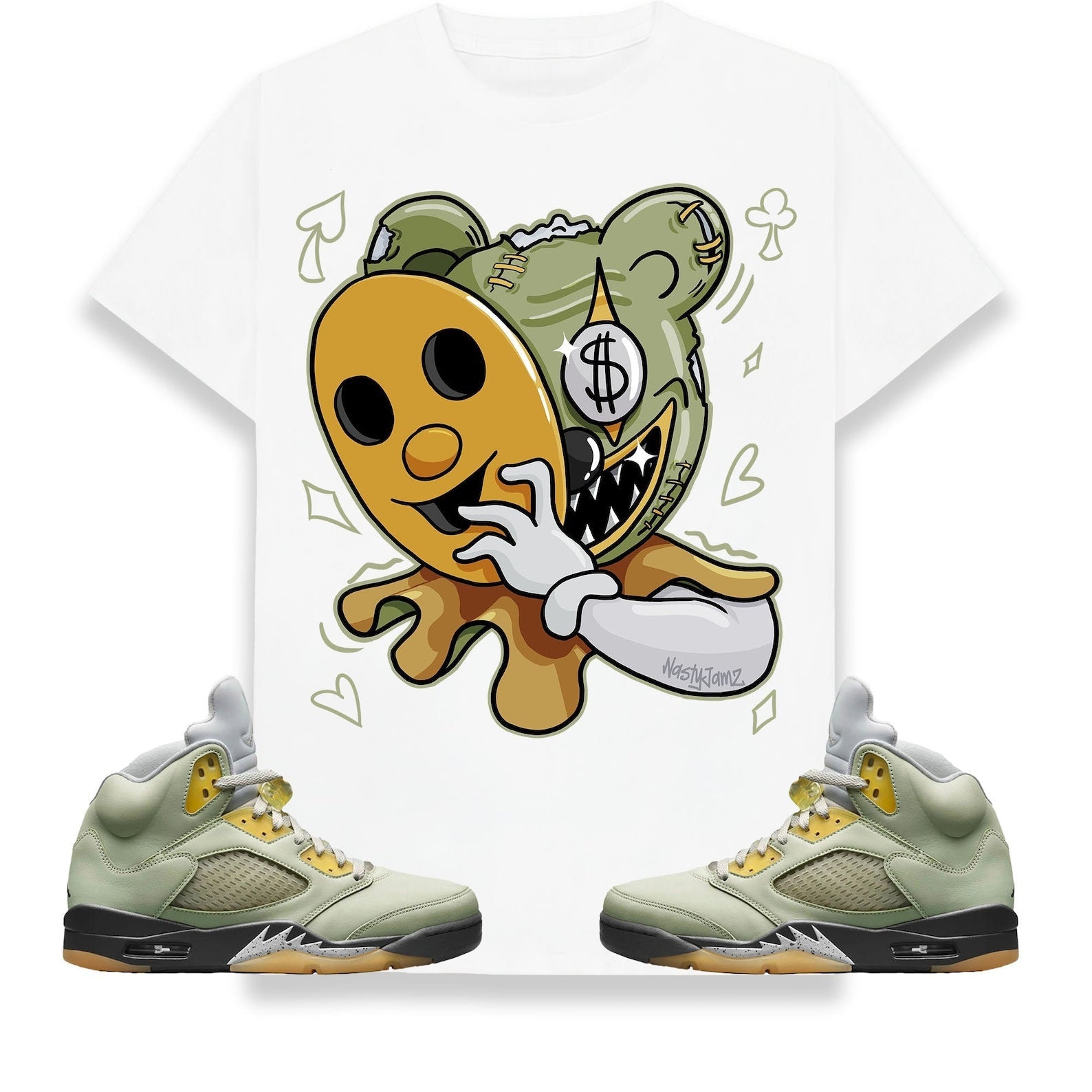 Fake It Til You Make It Unisex Shirt Match Jordan 5 Retro Jade Horizon T-Shirt, Sneaker Match Tee