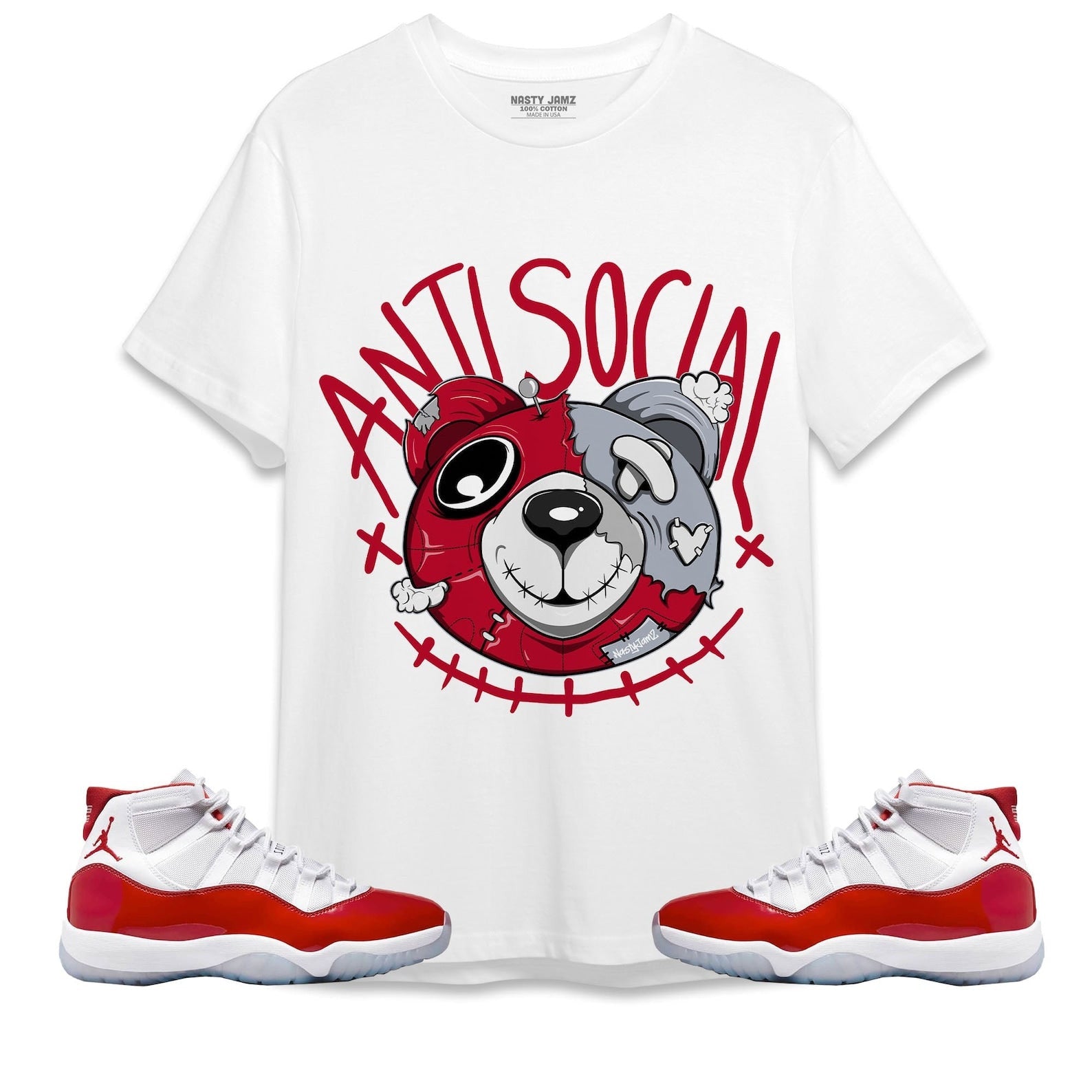 Atsc Head Ber Unisex Shirt Match Jordan 11 Cherry T-Shirt, Sneaker Match Tee