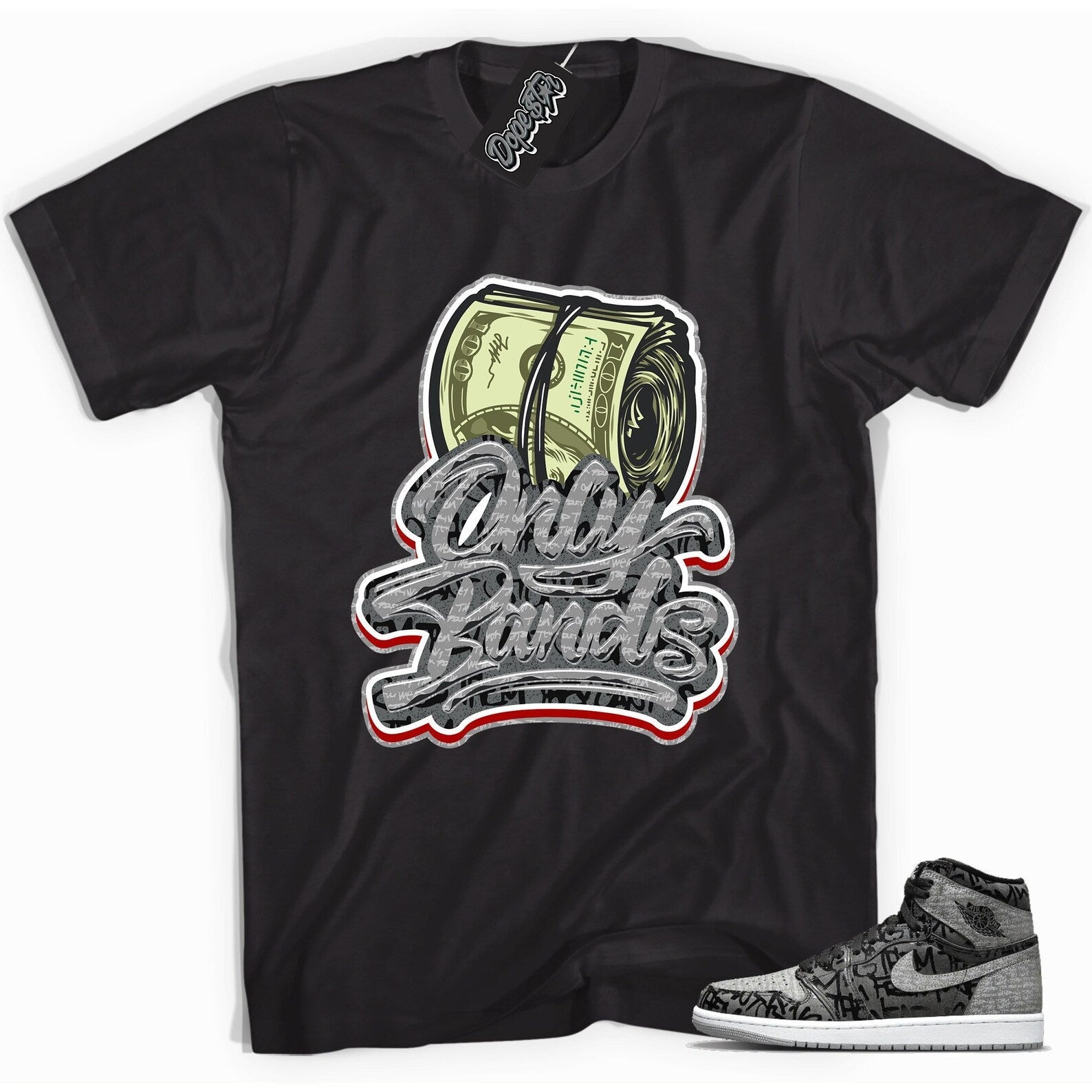 Only Bands Unisex Sneaker Shirt Made to Match Jordan 1s High OG Rebellionaire T-Shirt, Sneaker Match Tee