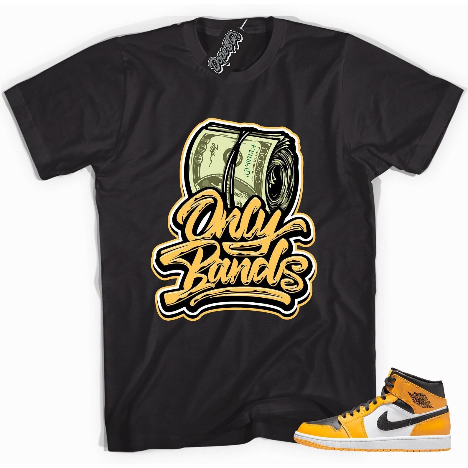 Only Bands Adult Unisex Sneaker Shirt Made to Match Jordan 1s High OG Taxi T-Shirt, Sneaker Match Tee