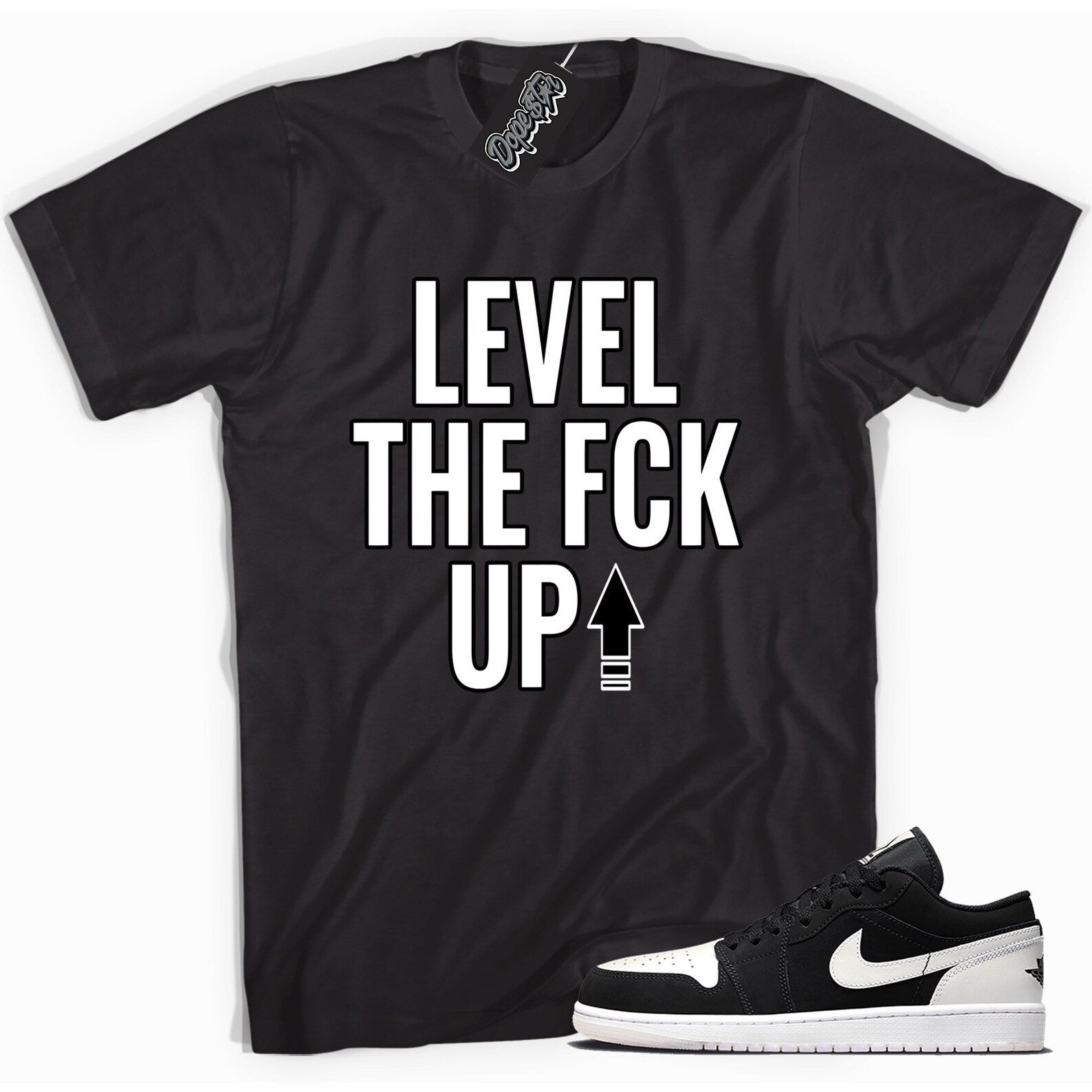 Level Up Sneaker Shirt Made To Match Jordan 1 Low Diamond T-Shirt, Sneaker Match Tee