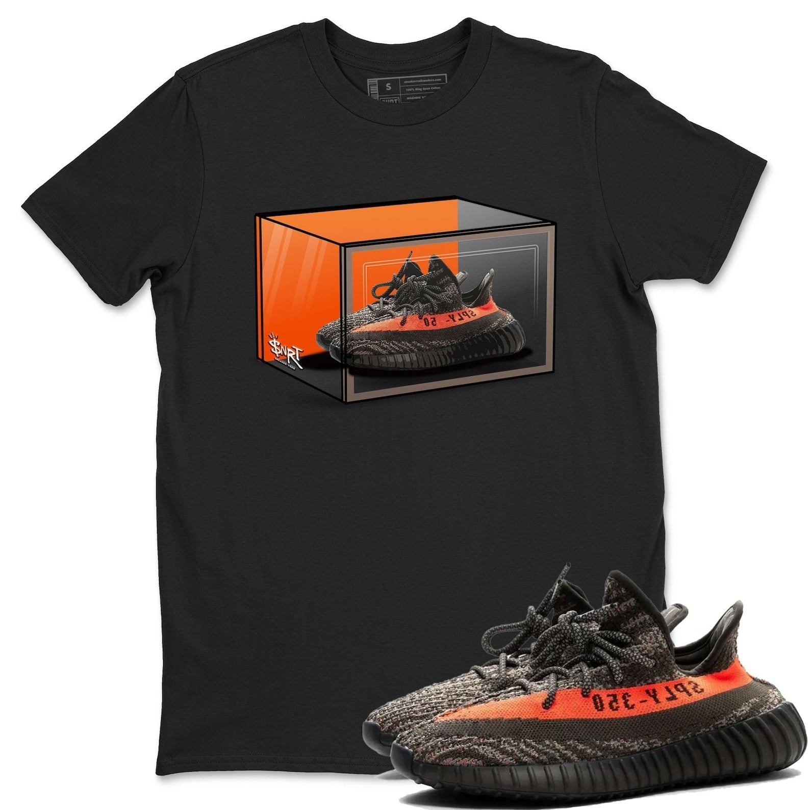 Shoe Box Unisex T-Shirt - Sneaker Shirt To Match Yeezys 350 Carbon Beluga T-Shirt, Sneaker Match Tee
