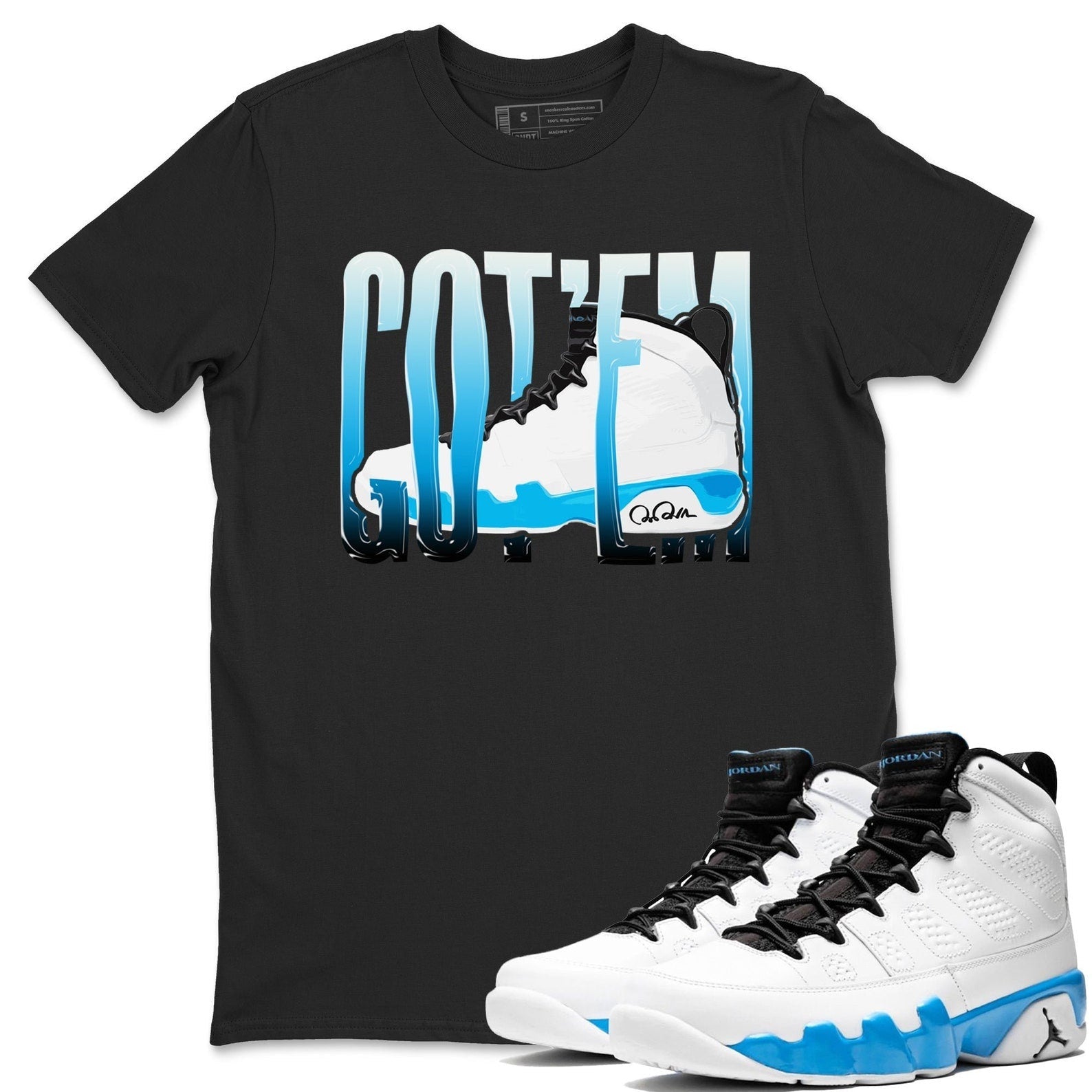 Wiggling Gotem Streetwear Shirts To Match Jordans 9s Powder Blue T-Shirt, Sneaker Match Tee