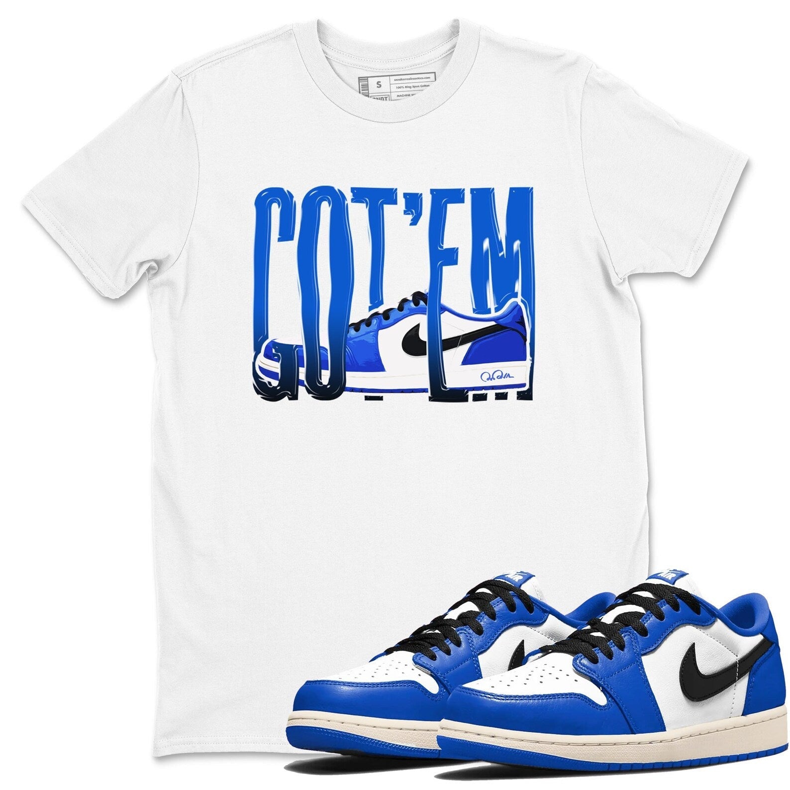 Wiggling Gotem Streetwear Brand Shirts To Match Jordans 1s Game Royal T-Shirt, Sneaker Match Tee