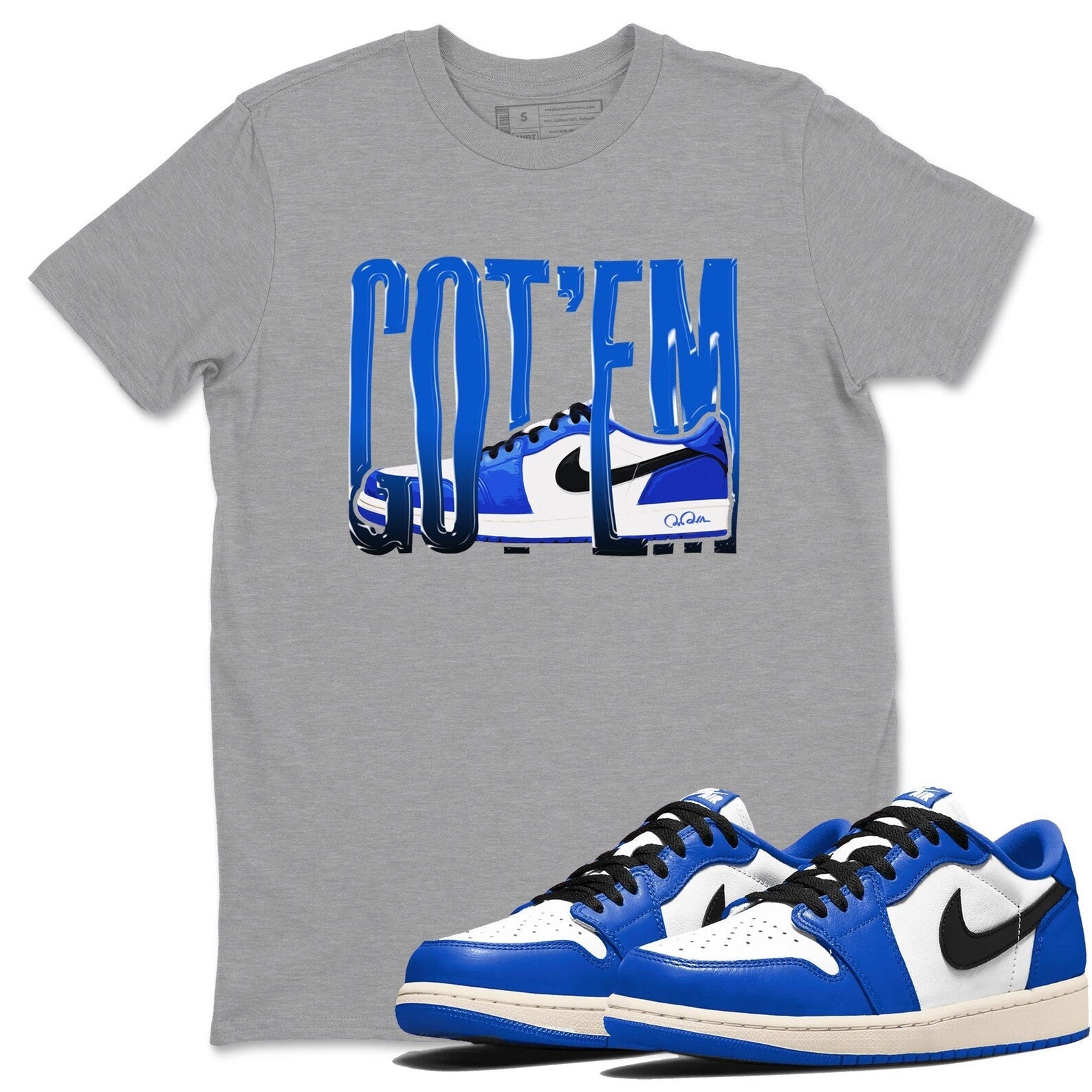 Wiggling Gotem Streetwear Brand Shirts To Match Jordans 1s Game Royal T-Shirt, Sneaker Match Tee