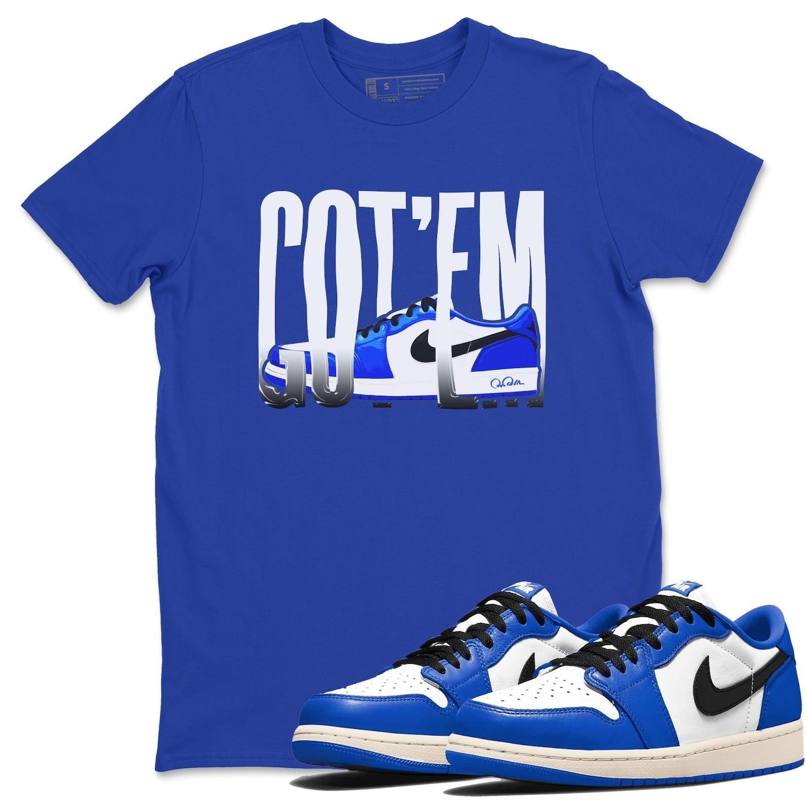 Wiggling Gotem Streetwear Brand Shirts To Match Jordans 1s Game Royal T-Shirt, Sneaker Match Tee