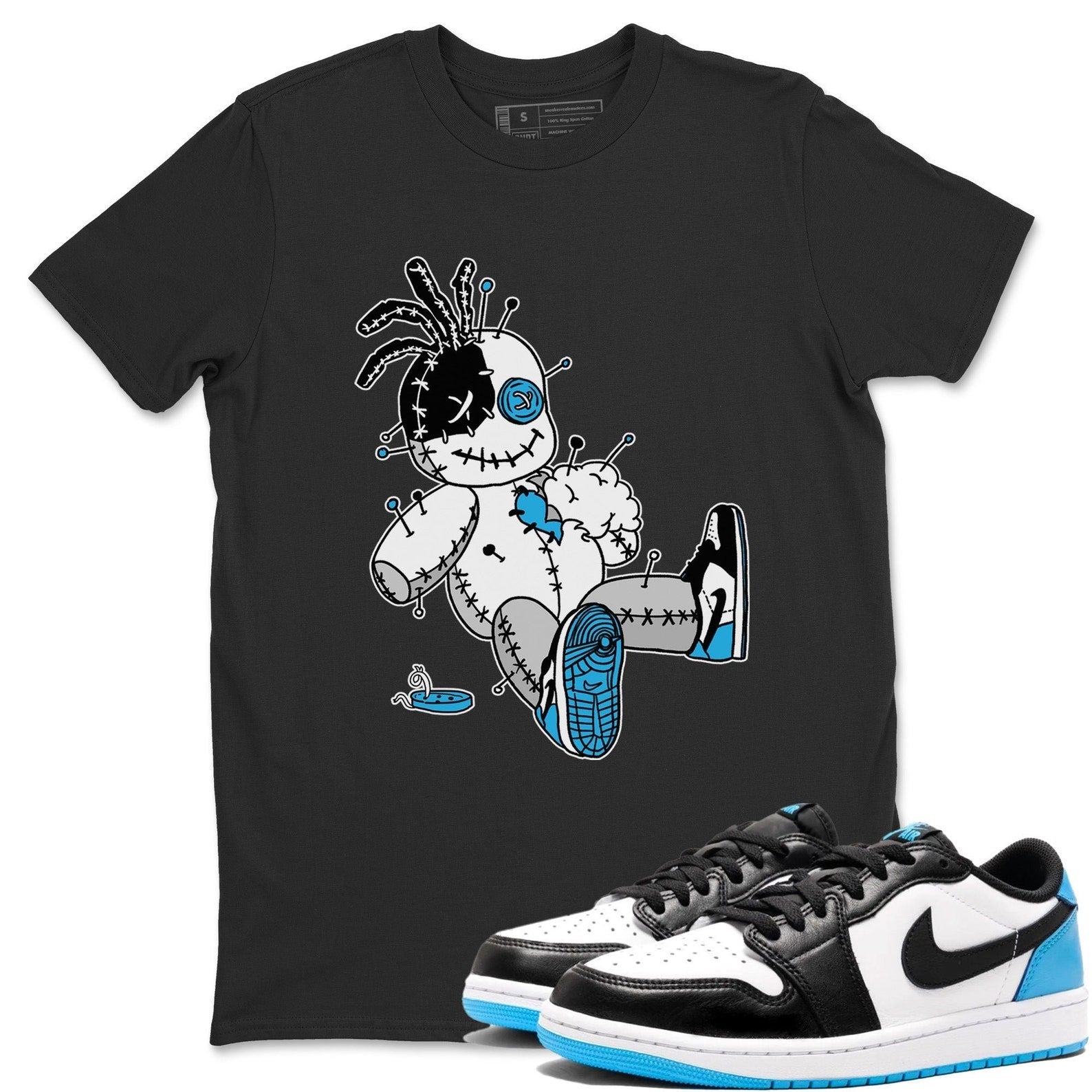 Voodoo Doll Streetwear Shirts To Match Jordans 1s Powder Blue T-Shirt, Sneaker Match Tee