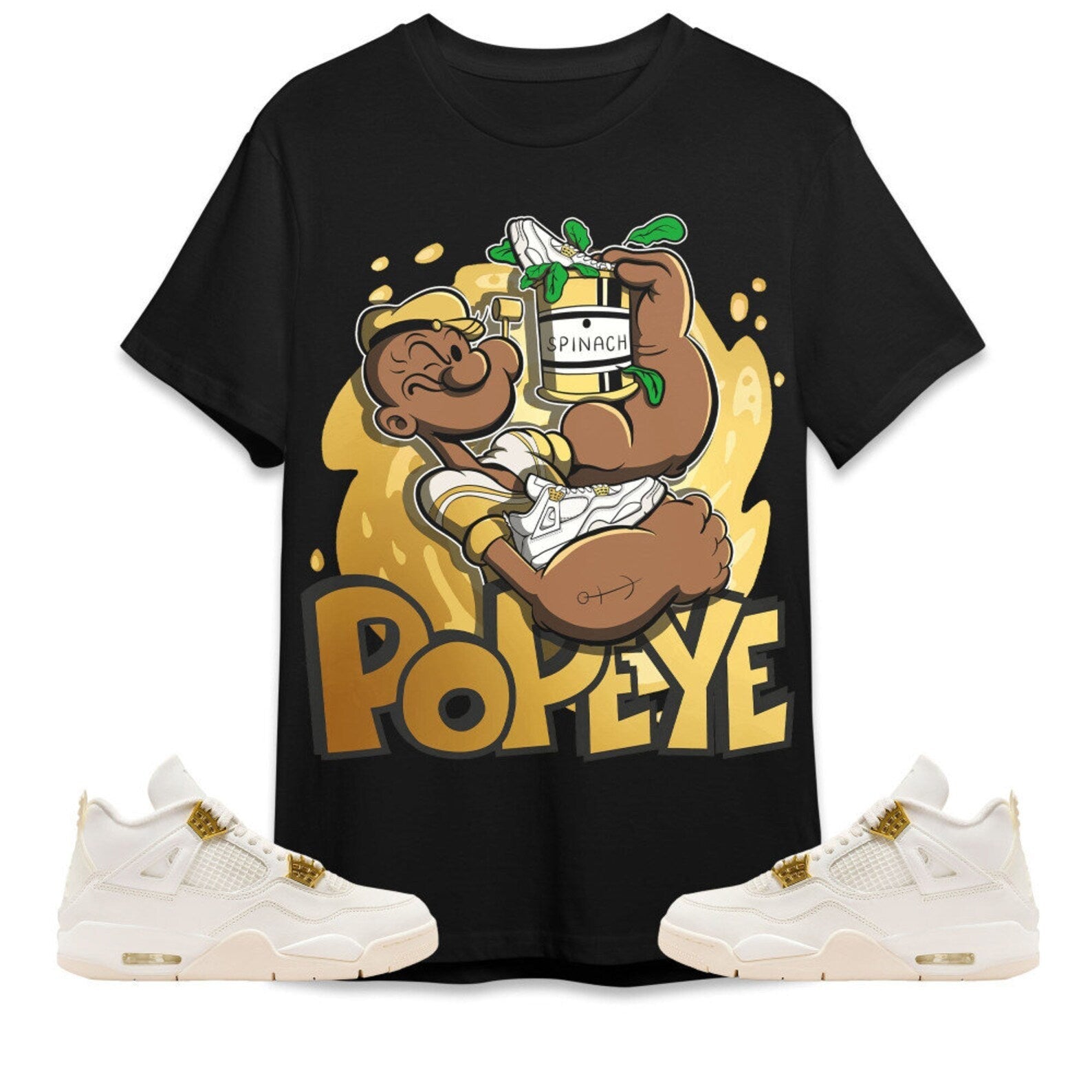 The Sailor Man Sneaker Unisex Tees Jordan 4 Sail to match Sneaker, Outfit back to school graphic tees T-Shirt, Sneaker Match Tee