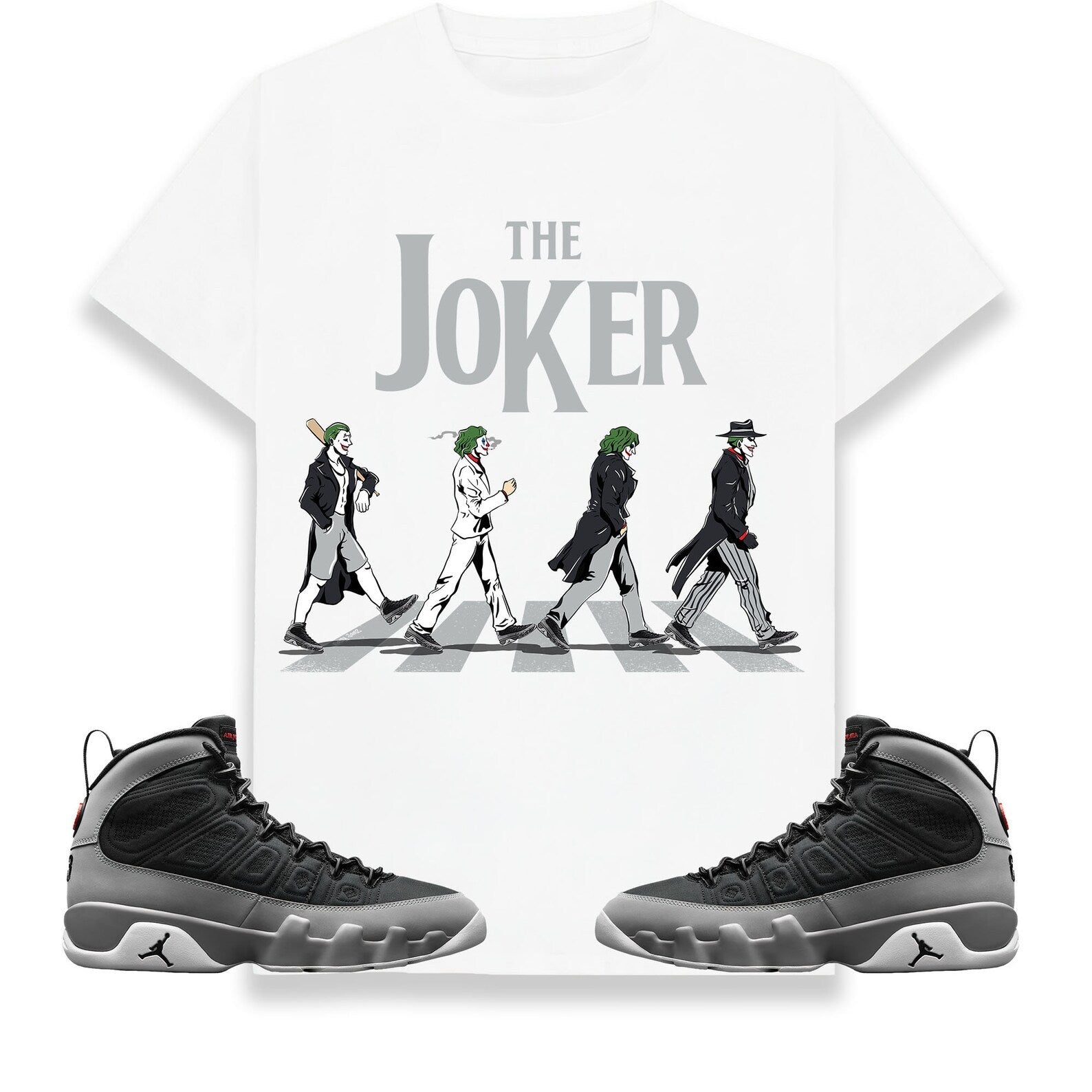The Joker Unisex Shirt Match Jordan 9 Retro Particle Grey T-Shirt, Sneaker Match Tee