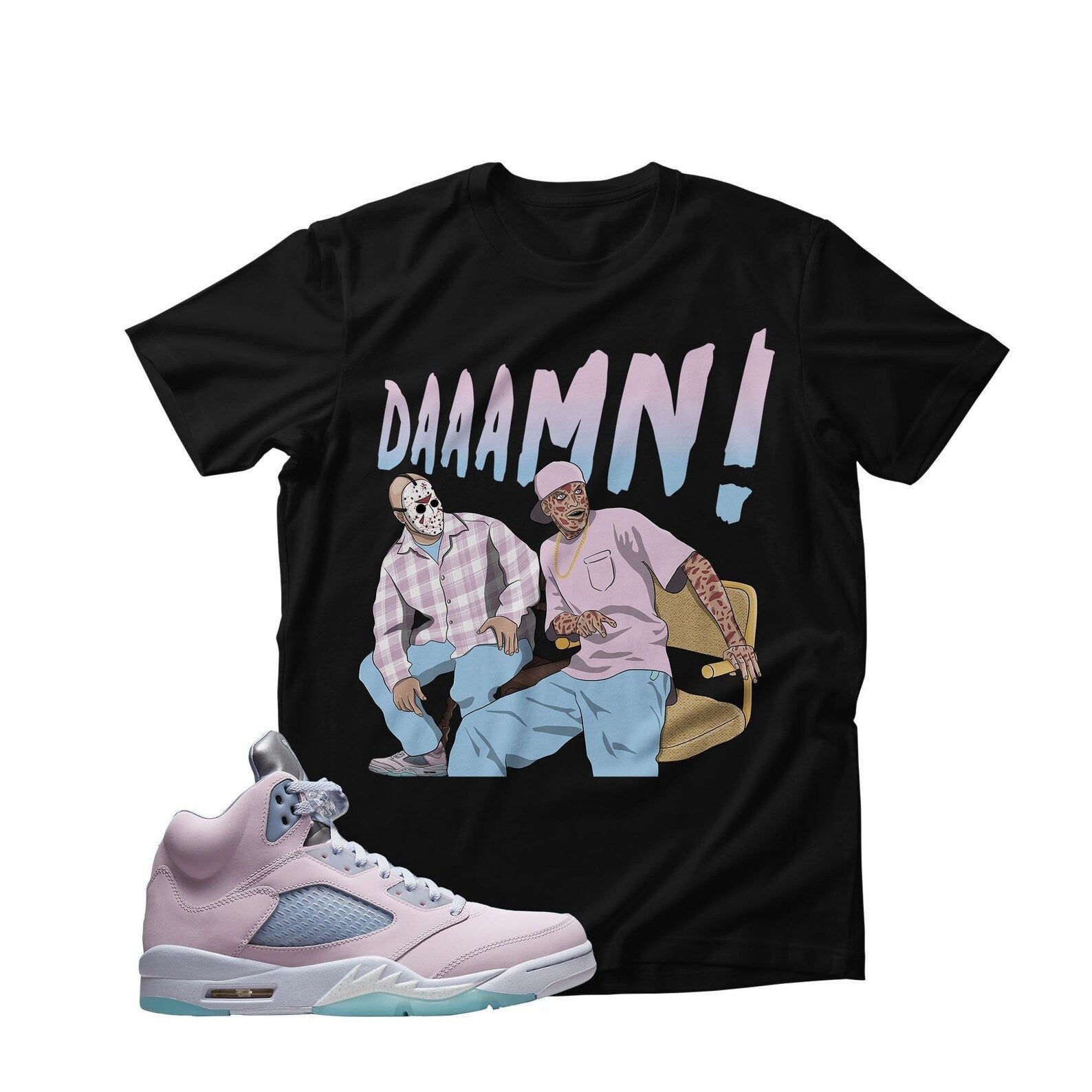 DAAAMN Unisex Shirt Match Jordan 5 Retro Easter 2022 T-Shirt, Sneaker Match Tee
