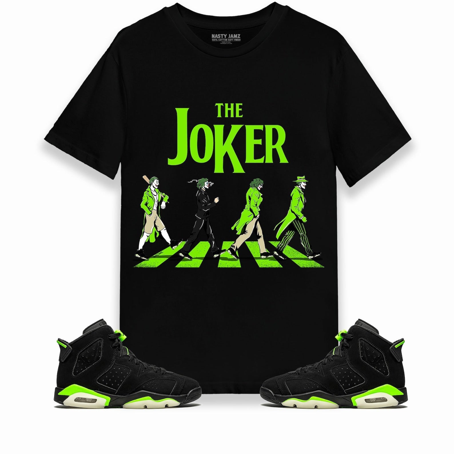 The Joker Unisex Shirt Match Jordan 6 Retro Electric Green T-Shirt, Sneaker Match Tee