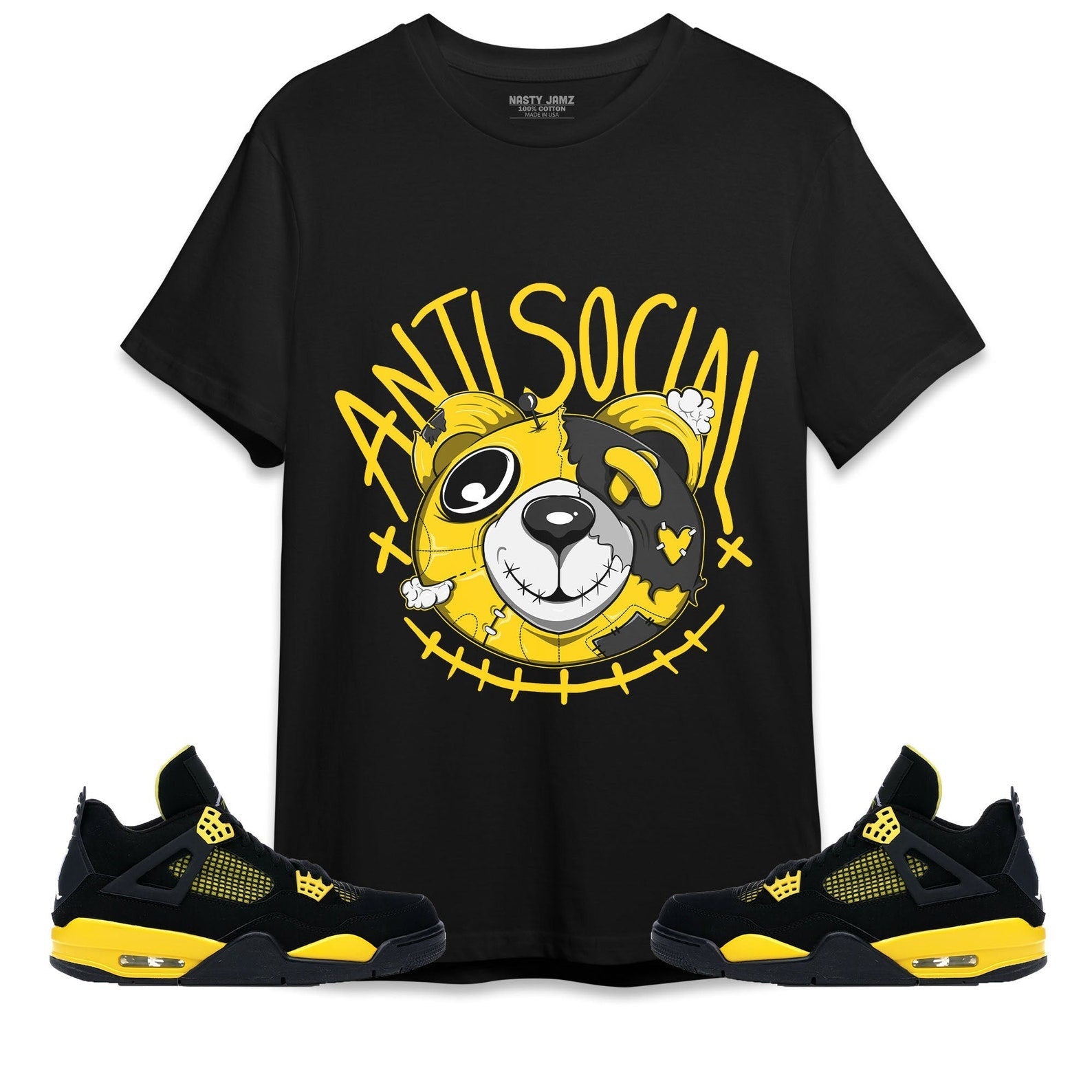 Atsc Head Ber Unisex Shirt Match Jordan 4 Thunder T-Shirt, Sneaker Match Tee