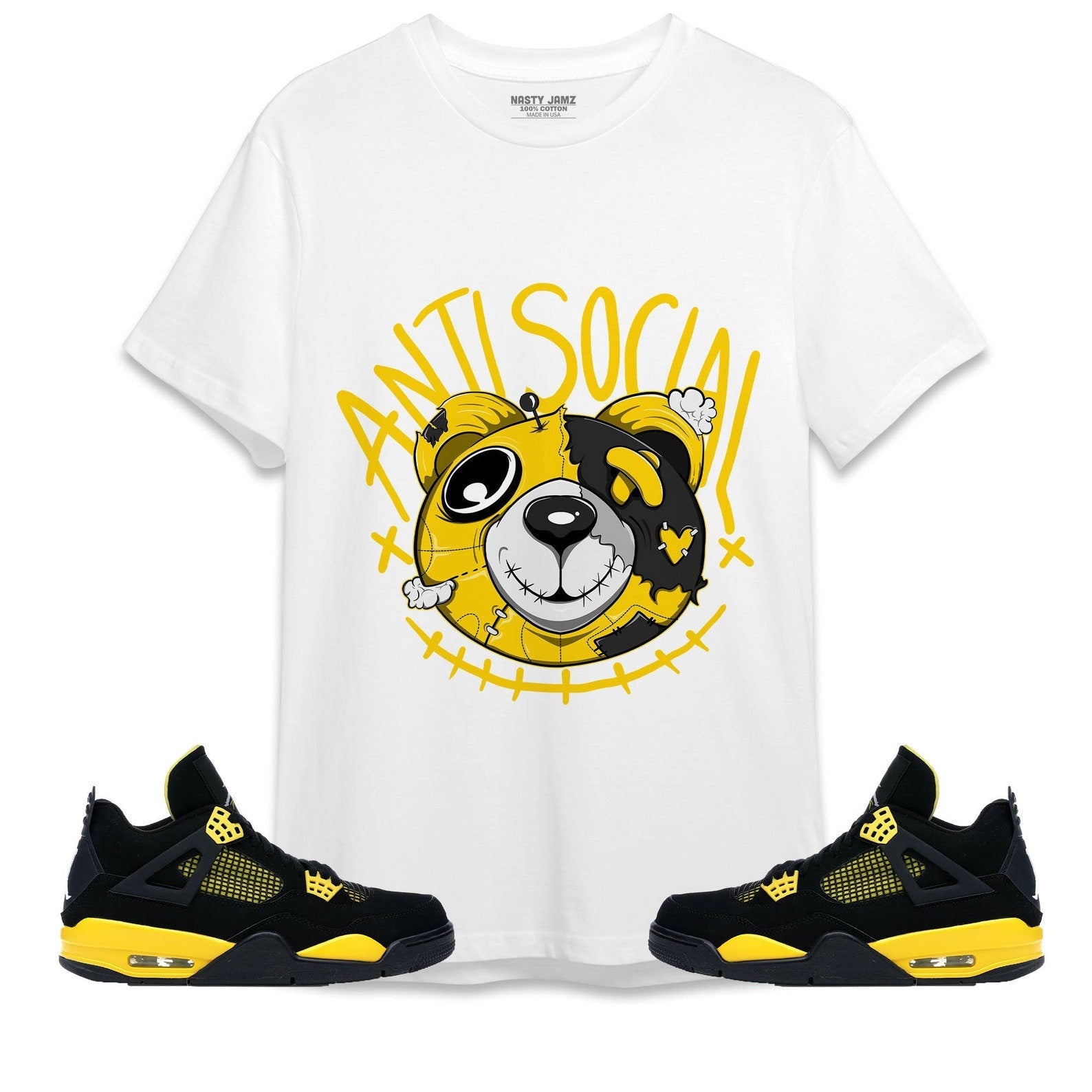 Atsc Head Ber Unisex Shirt Match Jordan 4 Thunder T-Shirt, Sneaker Match Tee