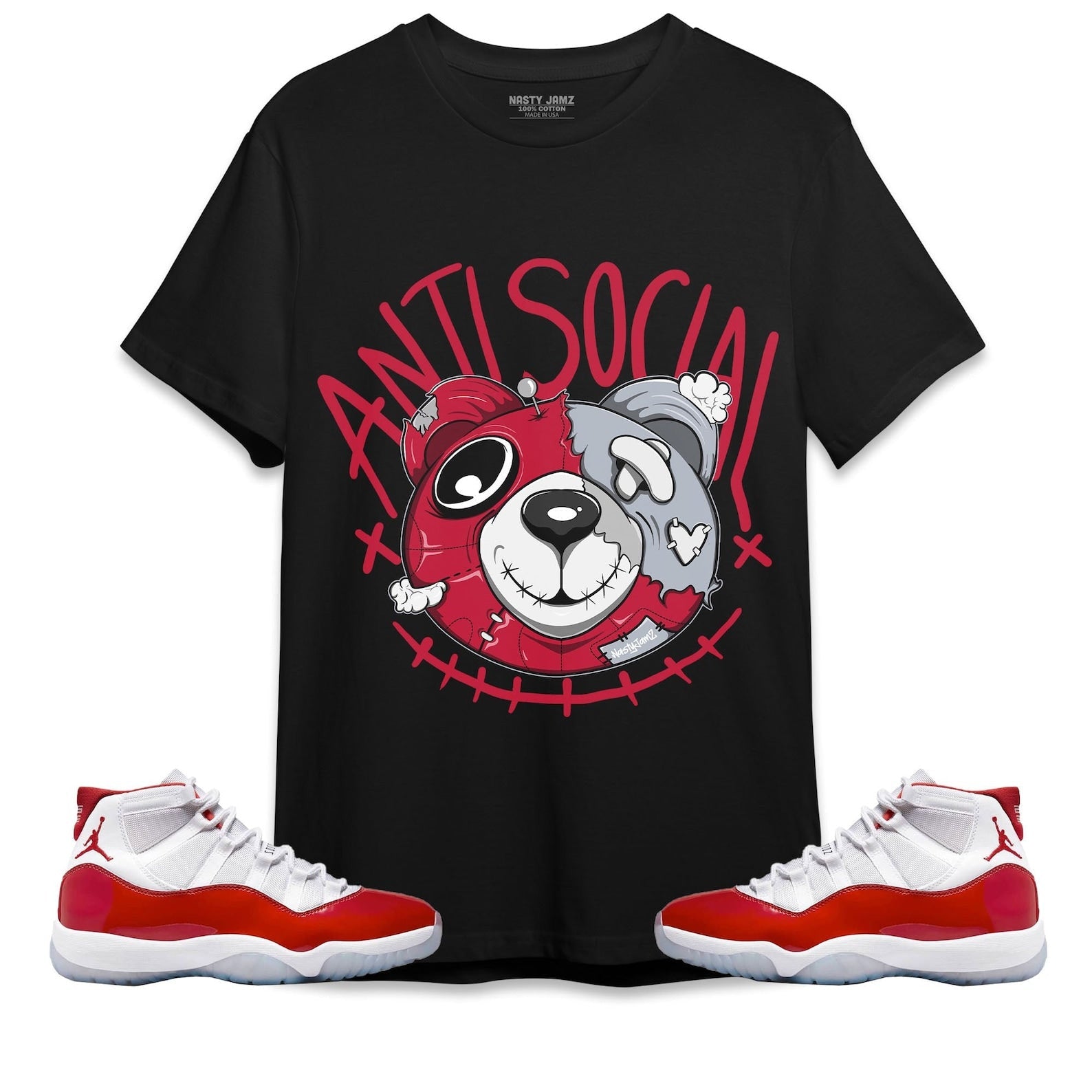 Atsc Head Ber Unisex Shirt Match Jordan 11 Cherry T-Shirt, Sneaker Match Tee