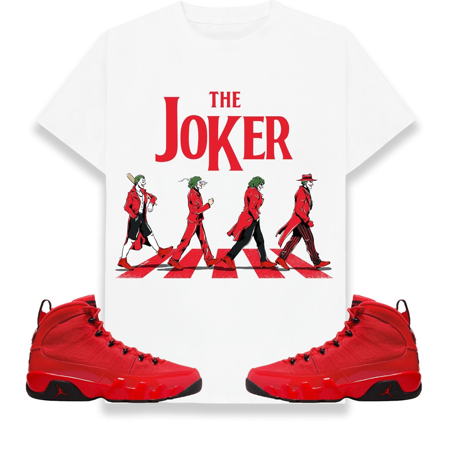 The Joker Unisex Shirt Match Jordan 9 Retro Chile Red T-Shirt, Sneaker Match Tee
