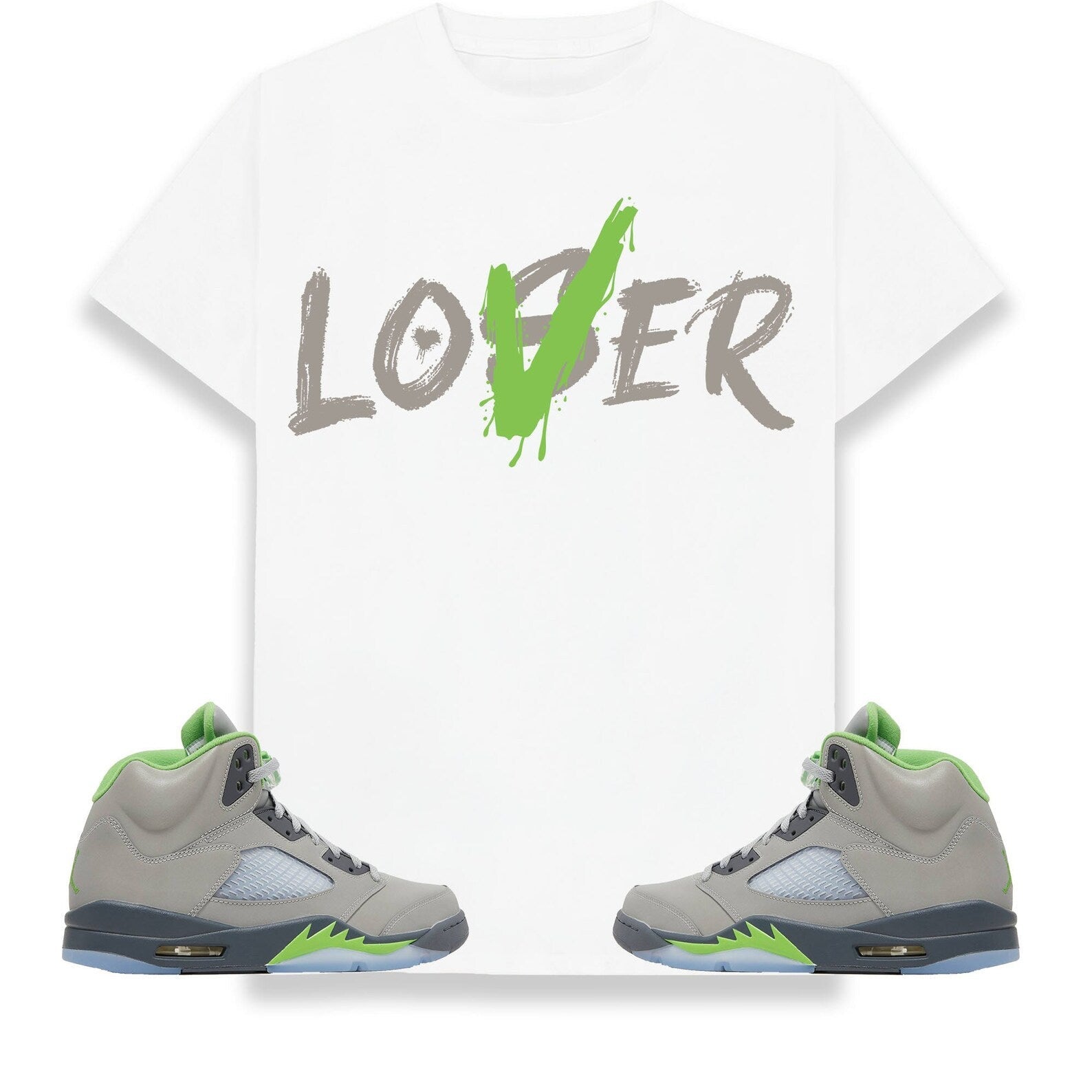 Loser Lover Unisex Shirt Match Jordan 5 Retro Green Bean T-Shirt, Sneaker Match Tee