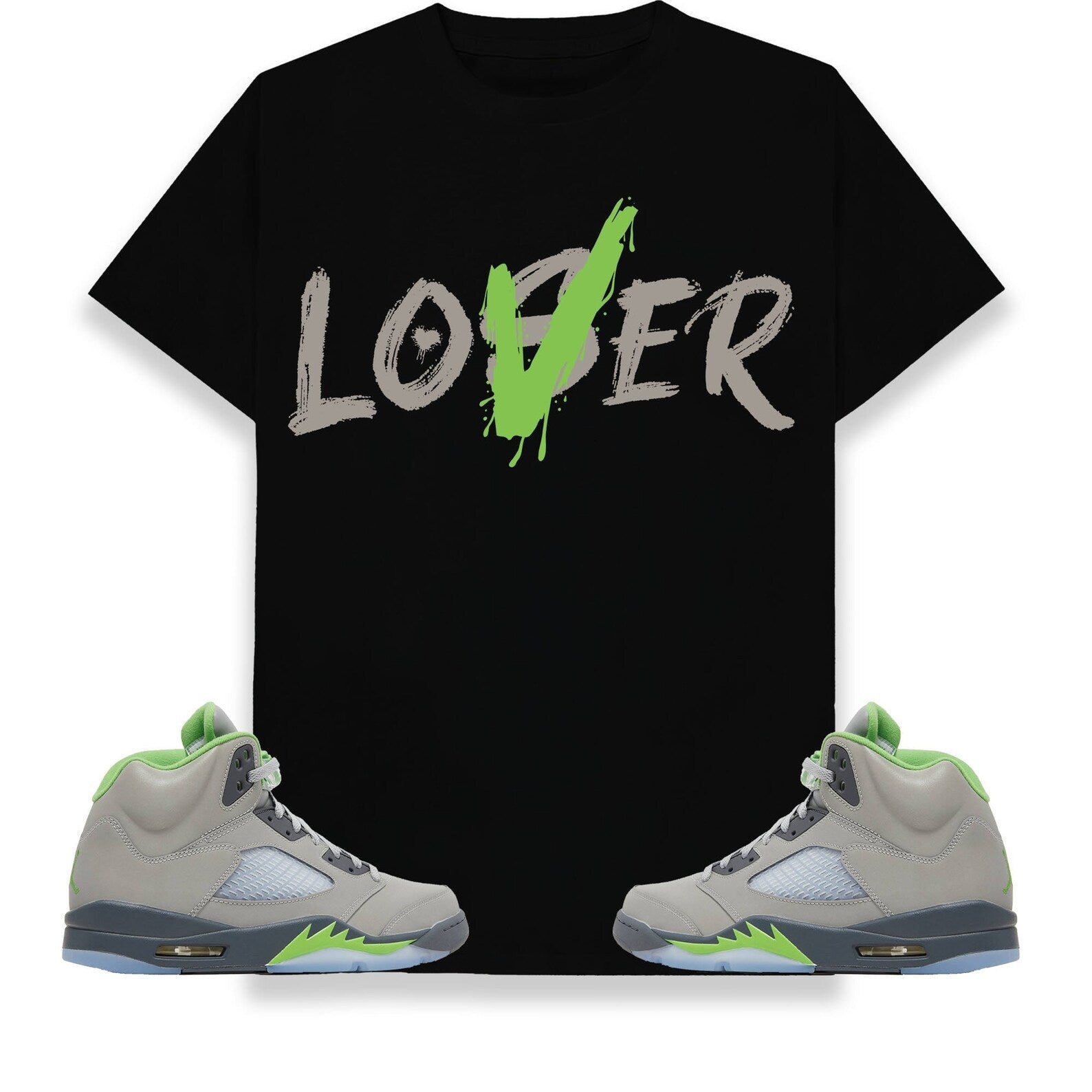 Loser Lover Unisex Shirt Match Jordan 5 Retro Green Bean T-Shirt, Sneaker Match Tee