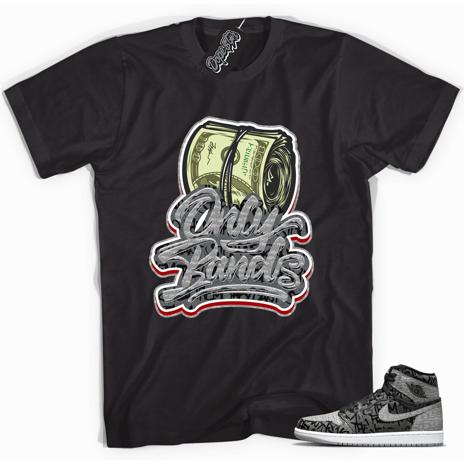 Only Bands Unisex Sneaker Shirt Made to Match Jordan 1s High OG Rebellionaire T-Shirt, Sneaker Match Tee