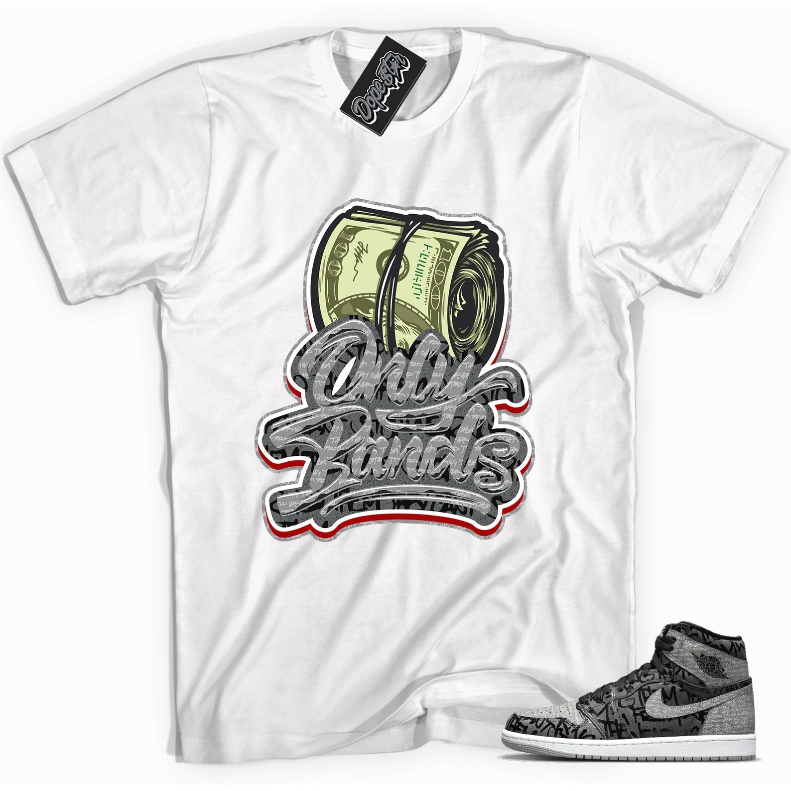 Only Bands Unisex Sneaker Shirt Made to Match Jordan 1s High OG Rebellionaire T-Shirt, Sneaker Match Tee