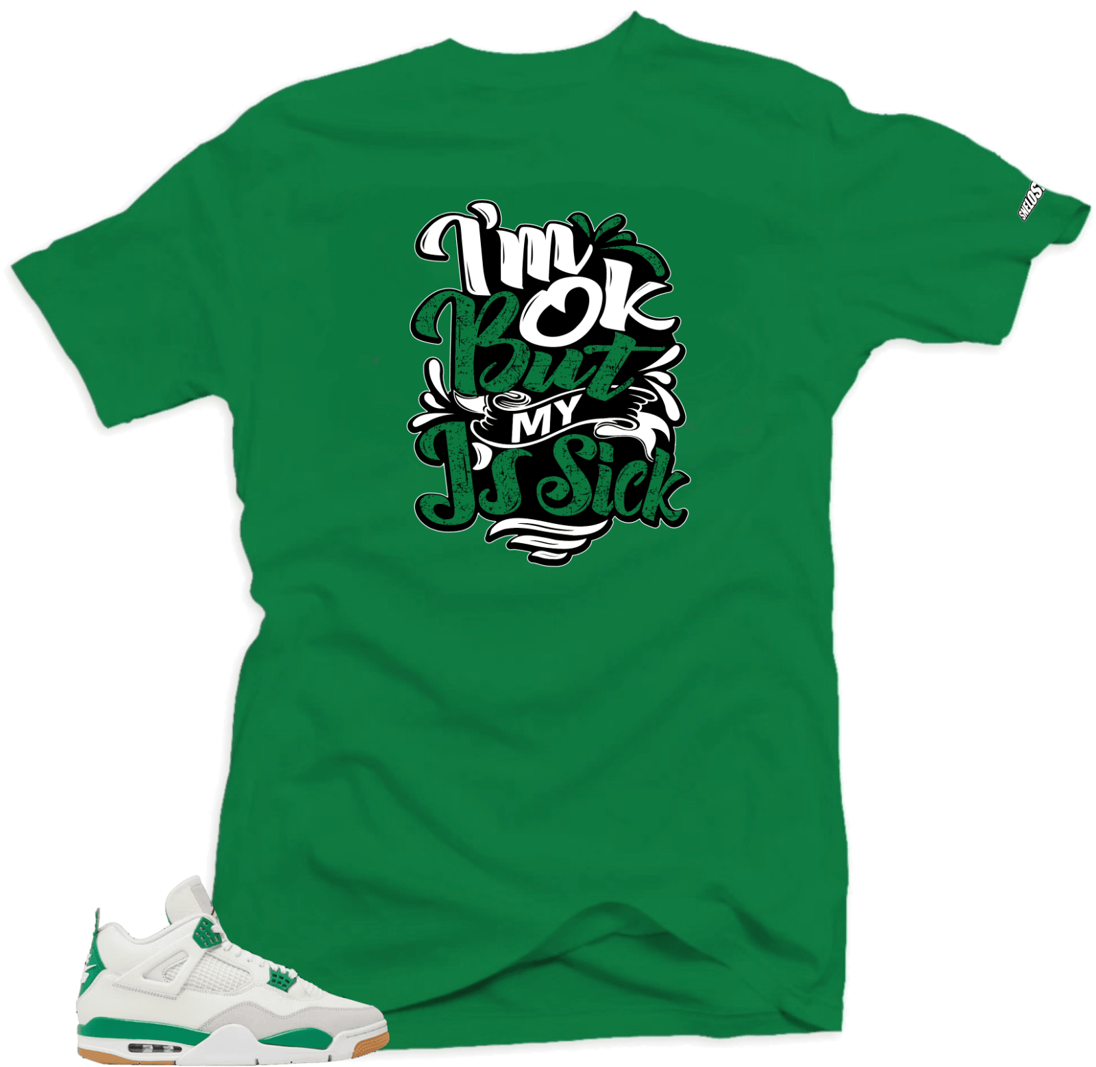 Mickey Horror Unisex Tees Jordan 1 Celtic Lucky Green to match Sneaker, Outfit Birthday Gift for Friends T-Shirt, Sneaker Match Tee