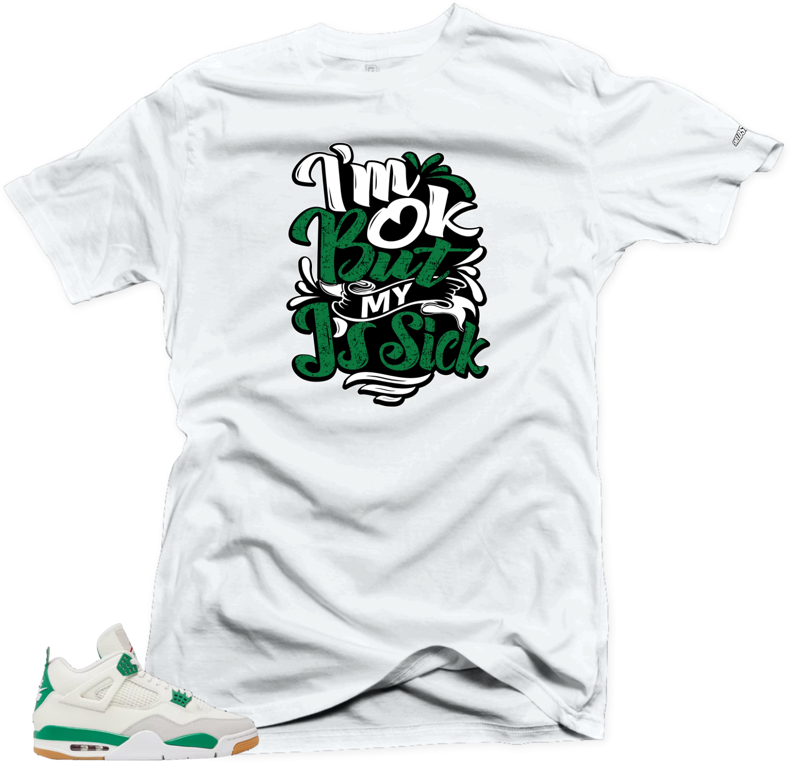 Mickey Horror Unisex Tees Jordan 1 Celtic Lucky Green to match Sneaker, Outfit Birthday Gift for Friends T-Shirt, Sneaker Match Tee