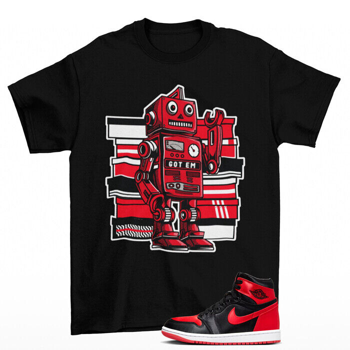 Black Powerpuff Name Unisex Tees Jordan 4 Bred Reimagined to match Sneaker, Outfit Back to school Jordan T-Shirt, Sneaker Match Tee