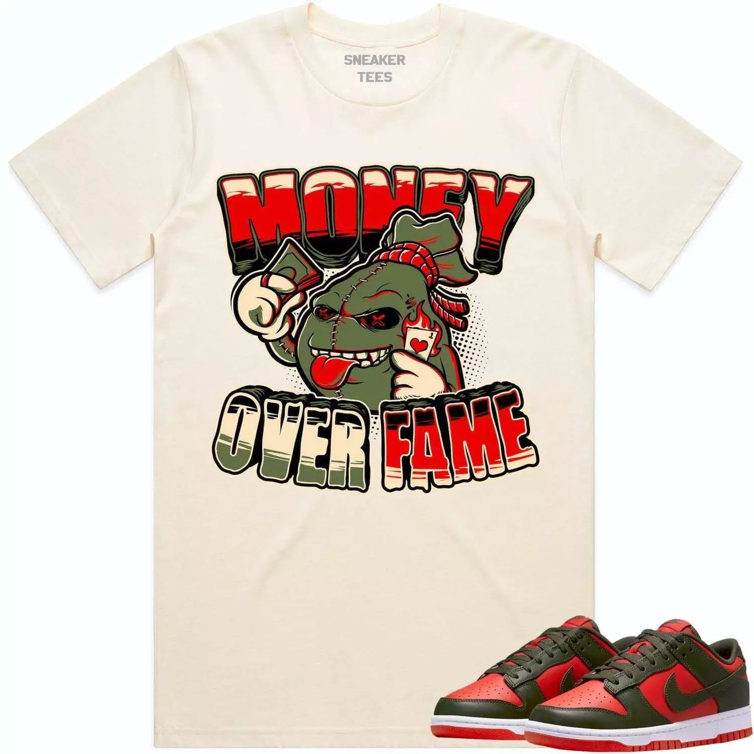 Cat And Mouse Sneakers Unisex Tees Jordan 3 Craft Ivory to match Sneaker, Outfit Back to school Jordan T-Shirt, Sneaker Match Tee